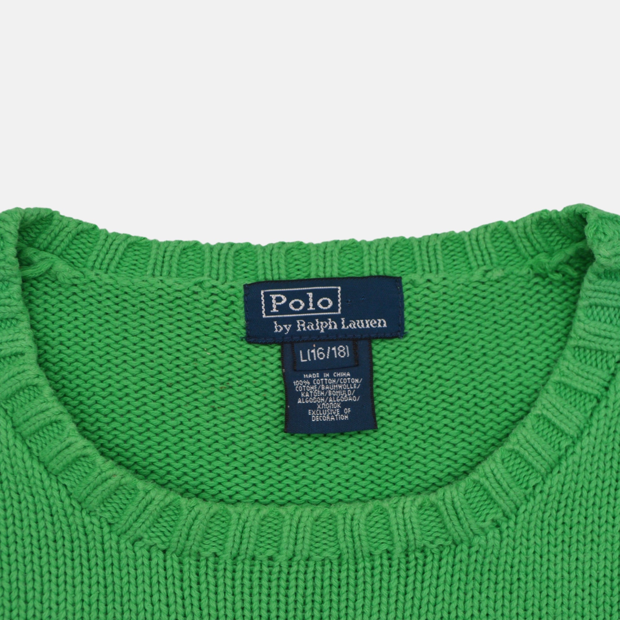 Green Sweater made of Cotton (L)