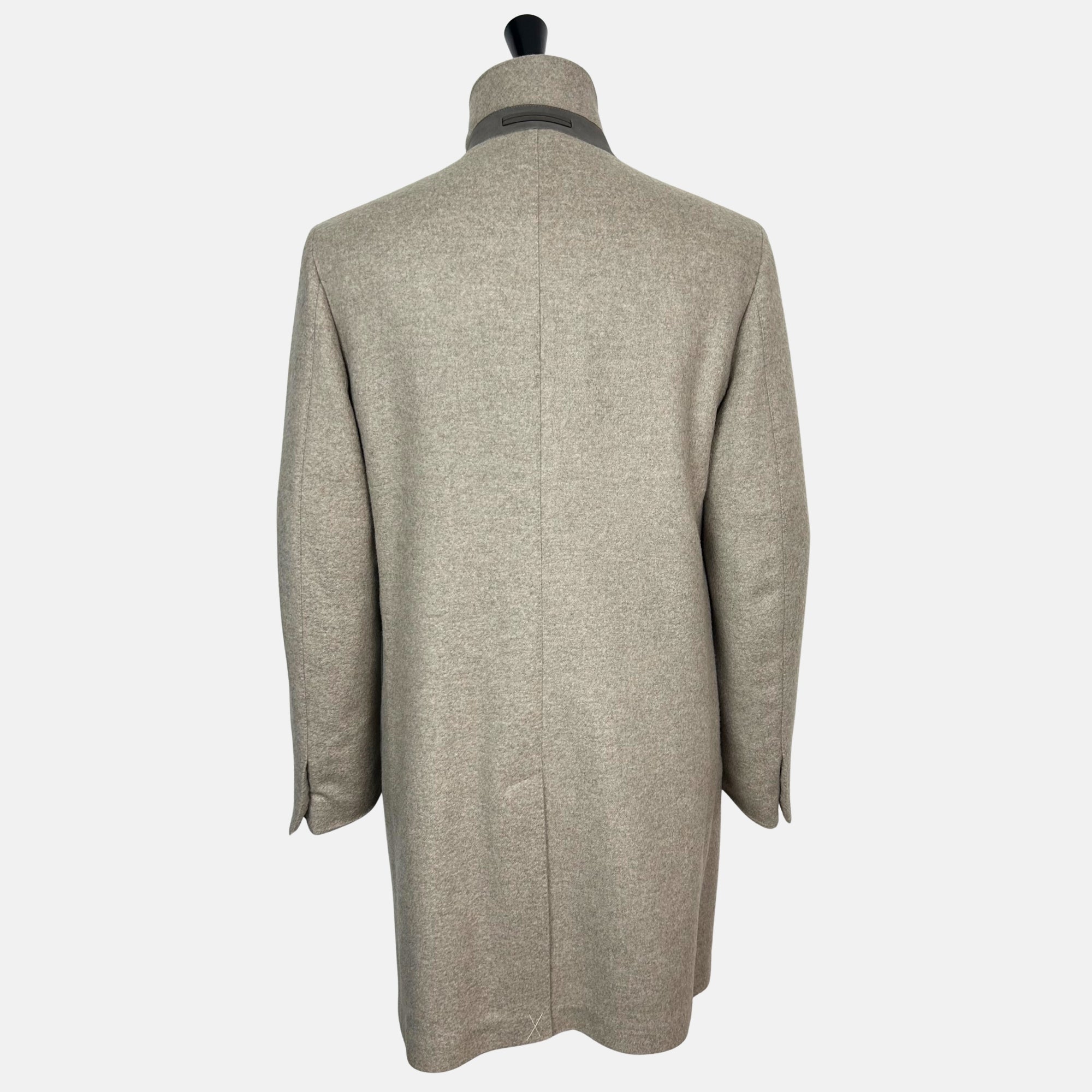 Beige Melange Coat made of Cashmere (EU 52)