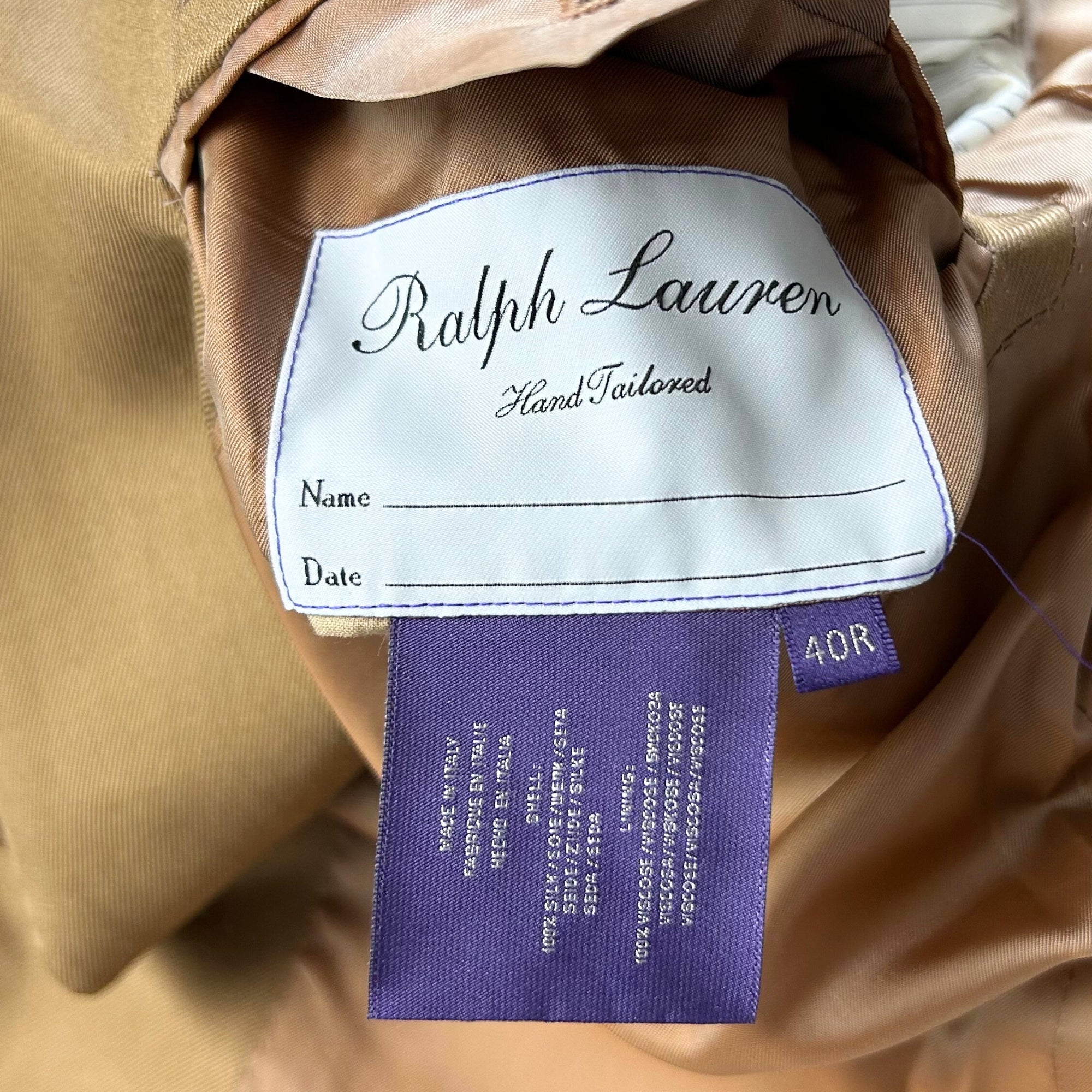 Camel Suit made of Silk (EU 50)