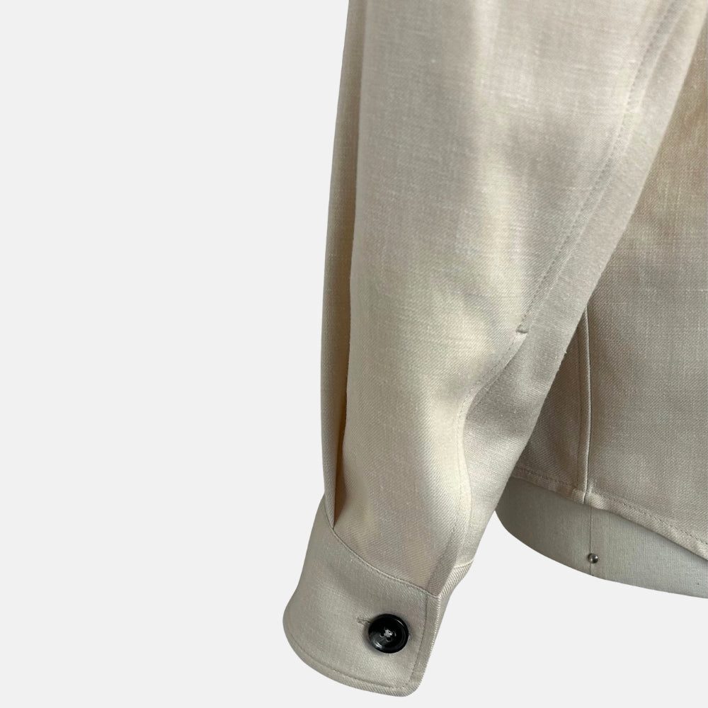 Ecru Jacket made of Cashmere/Linen (M)