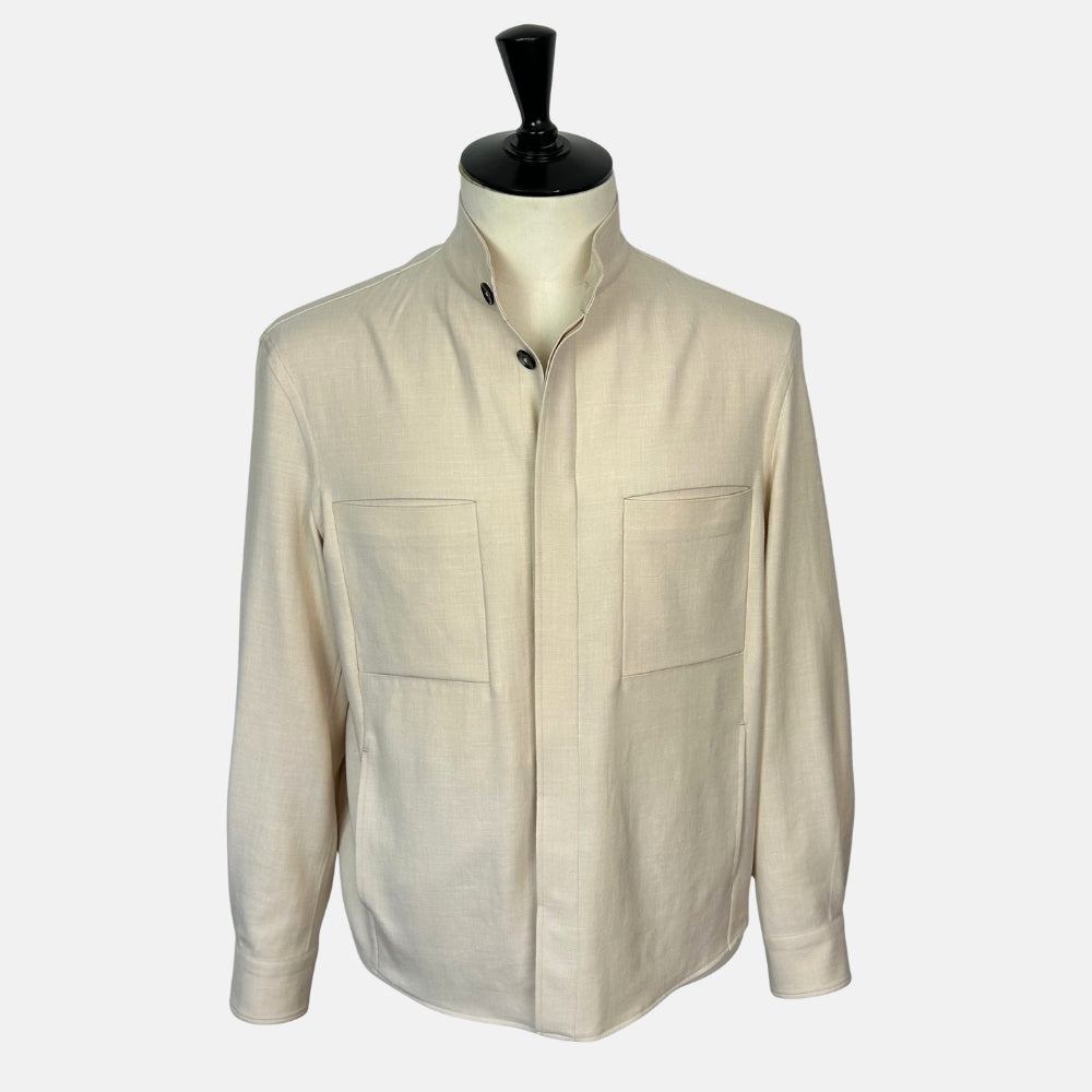 Ecru Jacket made of Cashmere/Linen (M)