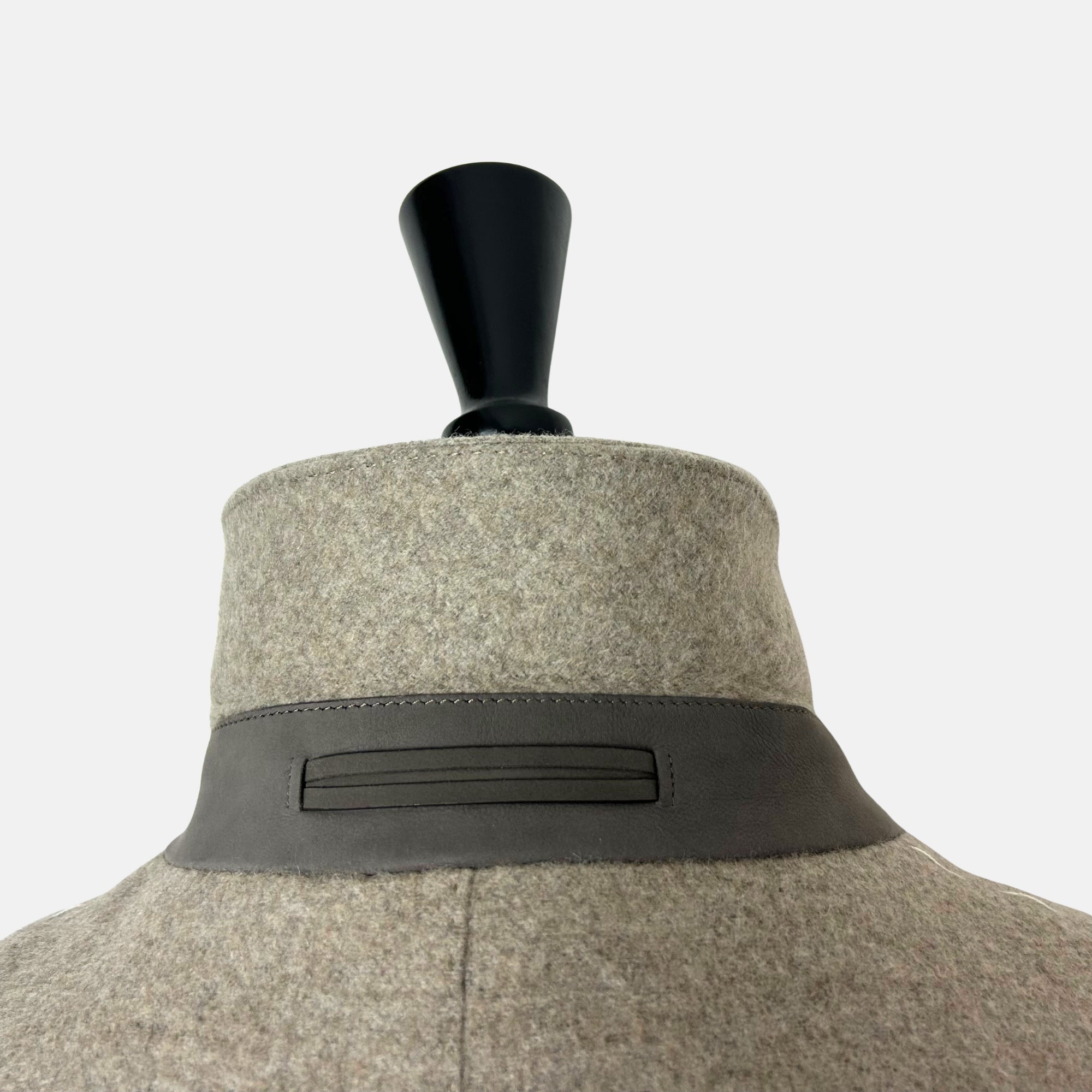 Beige Melange Coat made of Cashmere (EU 52)