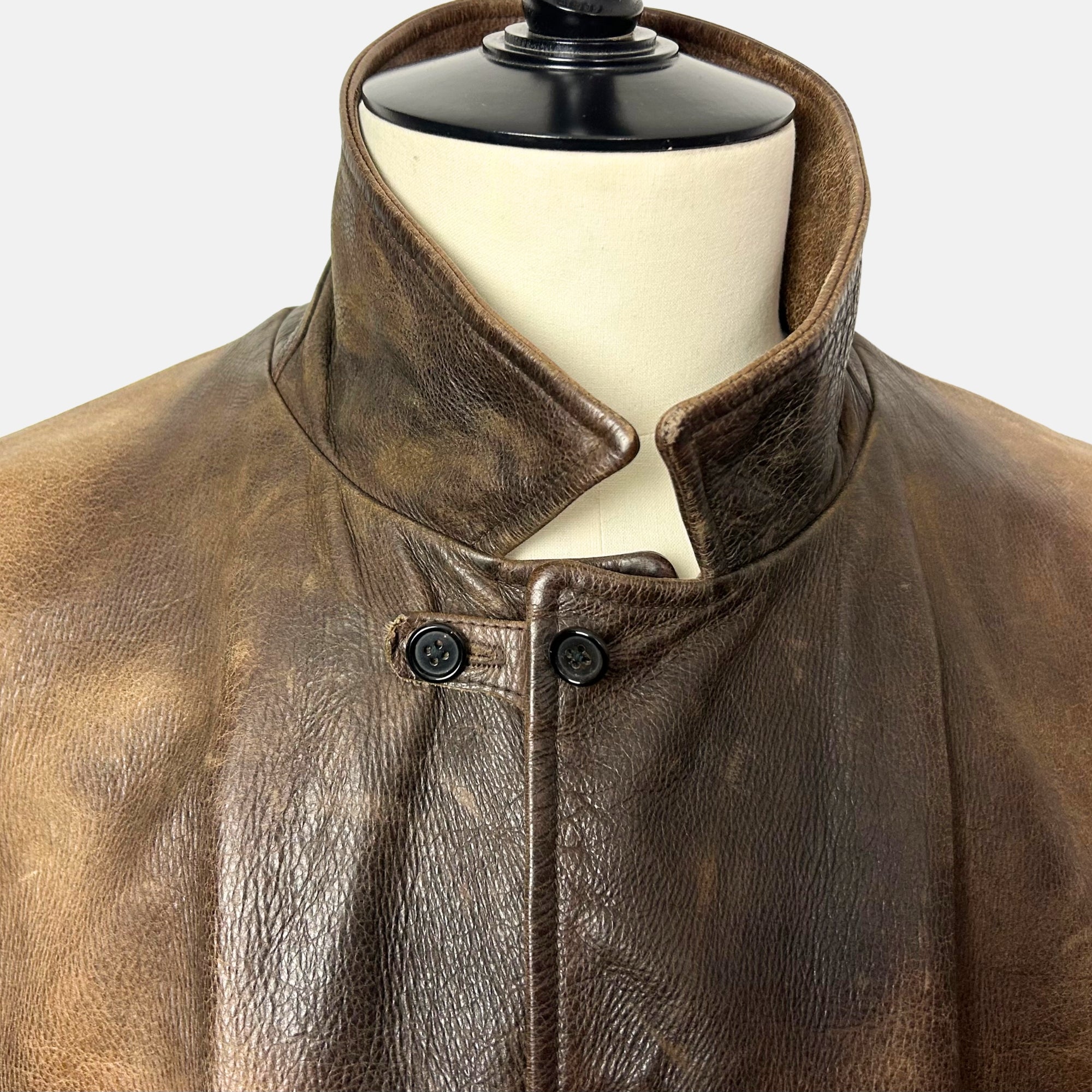 Brown Jacket made of Leather (XL)