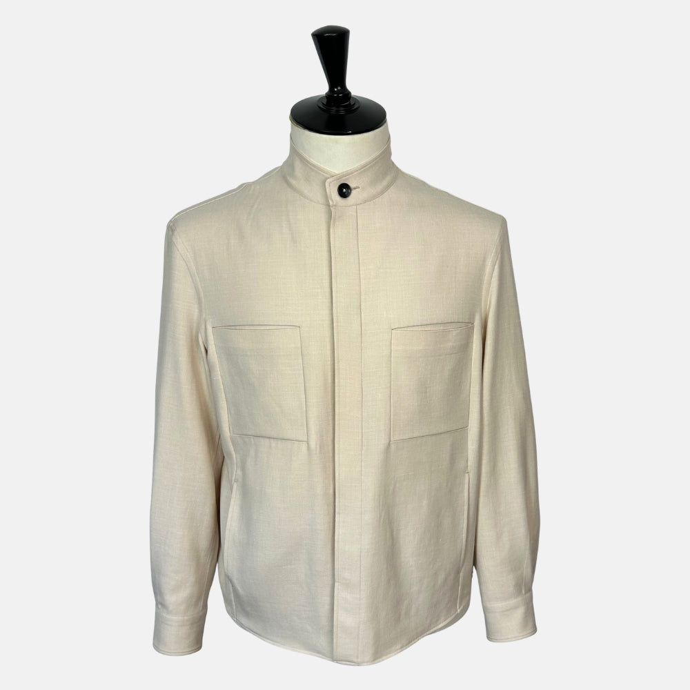 Ecru Jacket made of Cashmere/Linen (M)