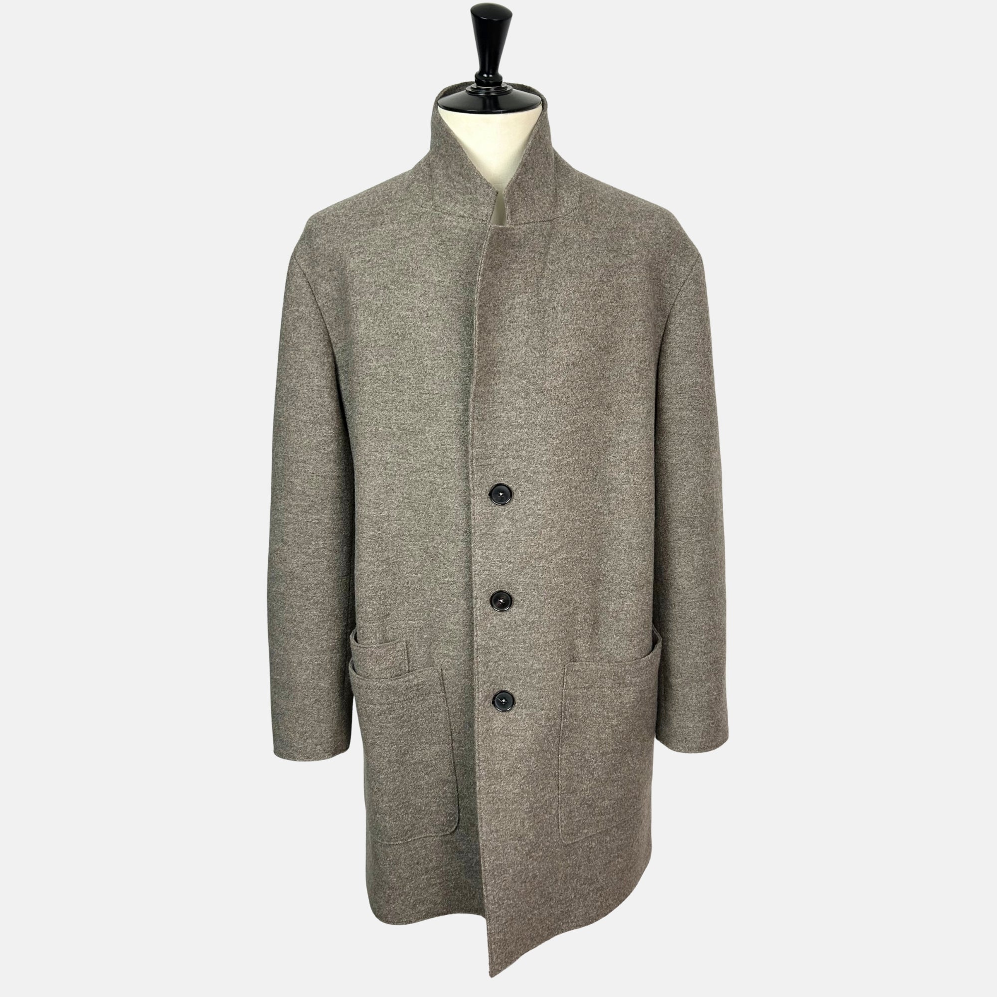 Greige Overcoat made of Wool (EU 54)
