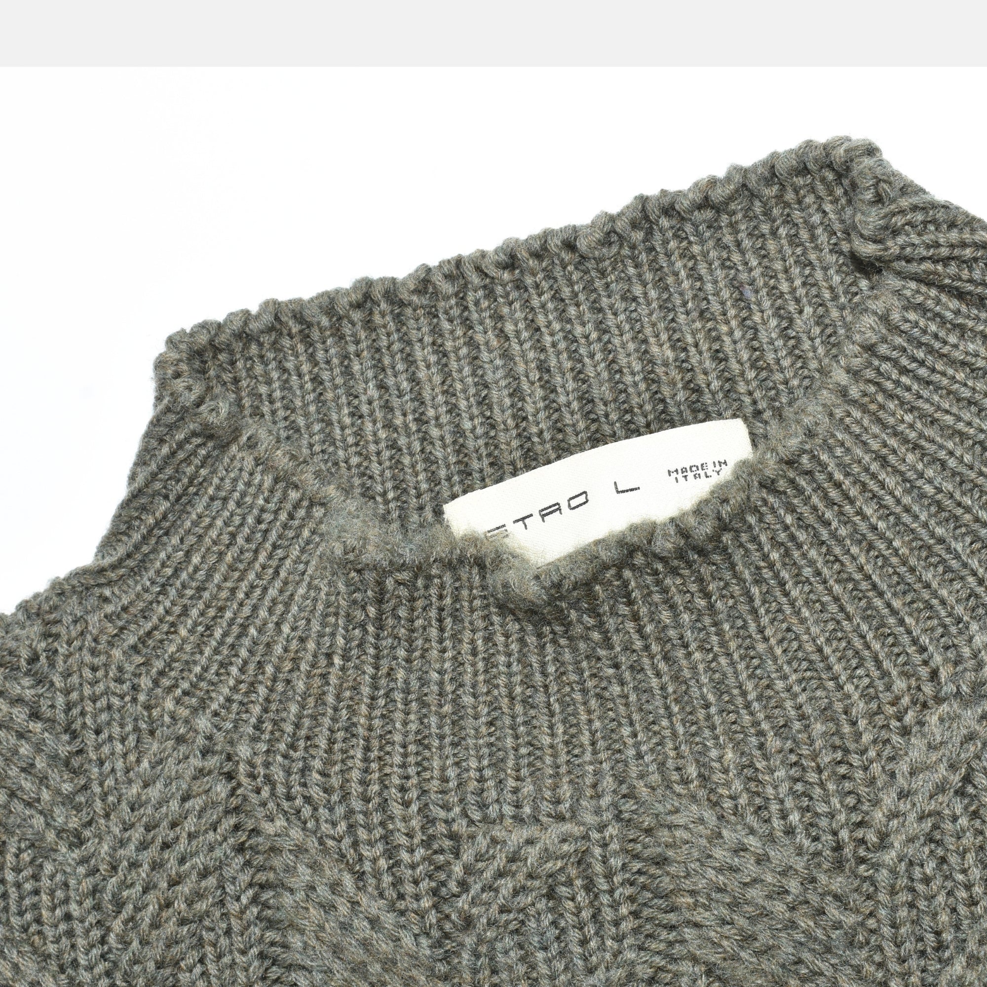 Khaki Sweater made of Cotton (L)