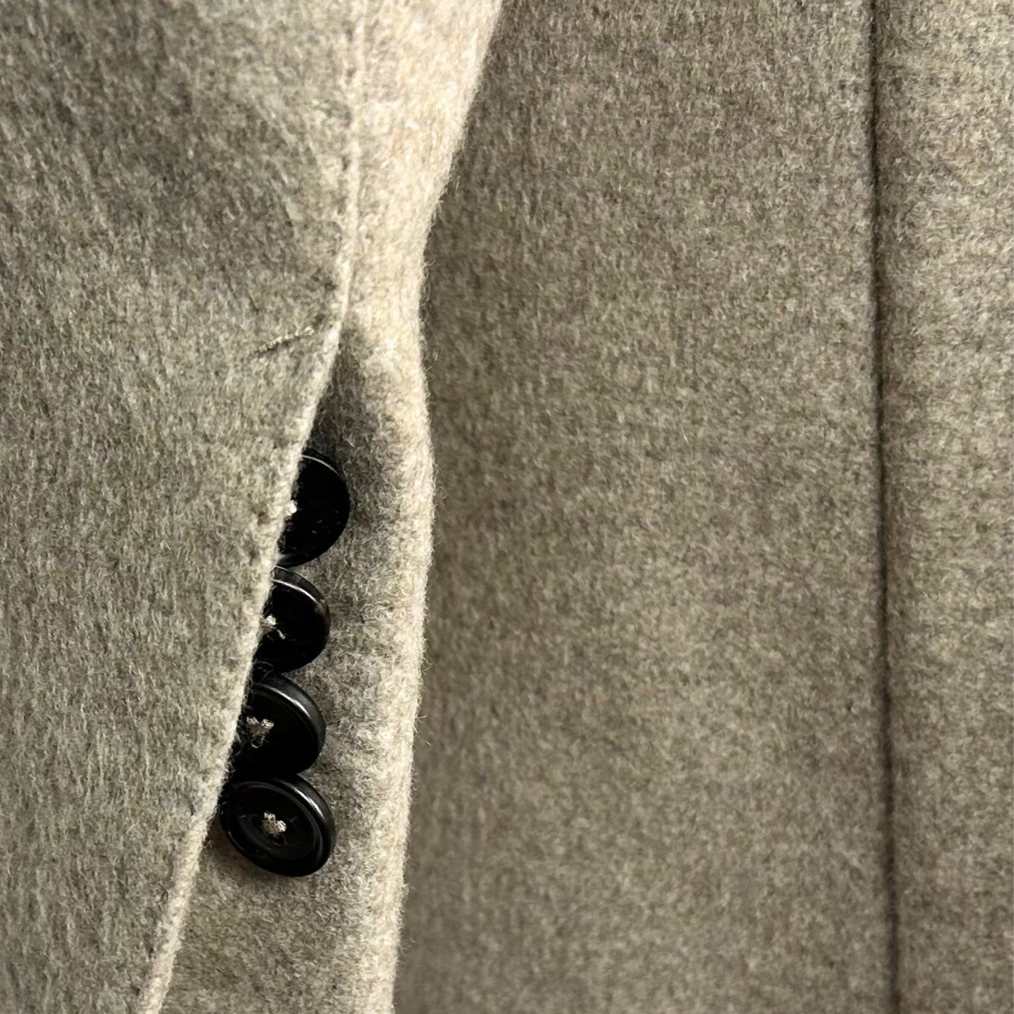 Beige Melange Coat made of Cashmere (EU 52)