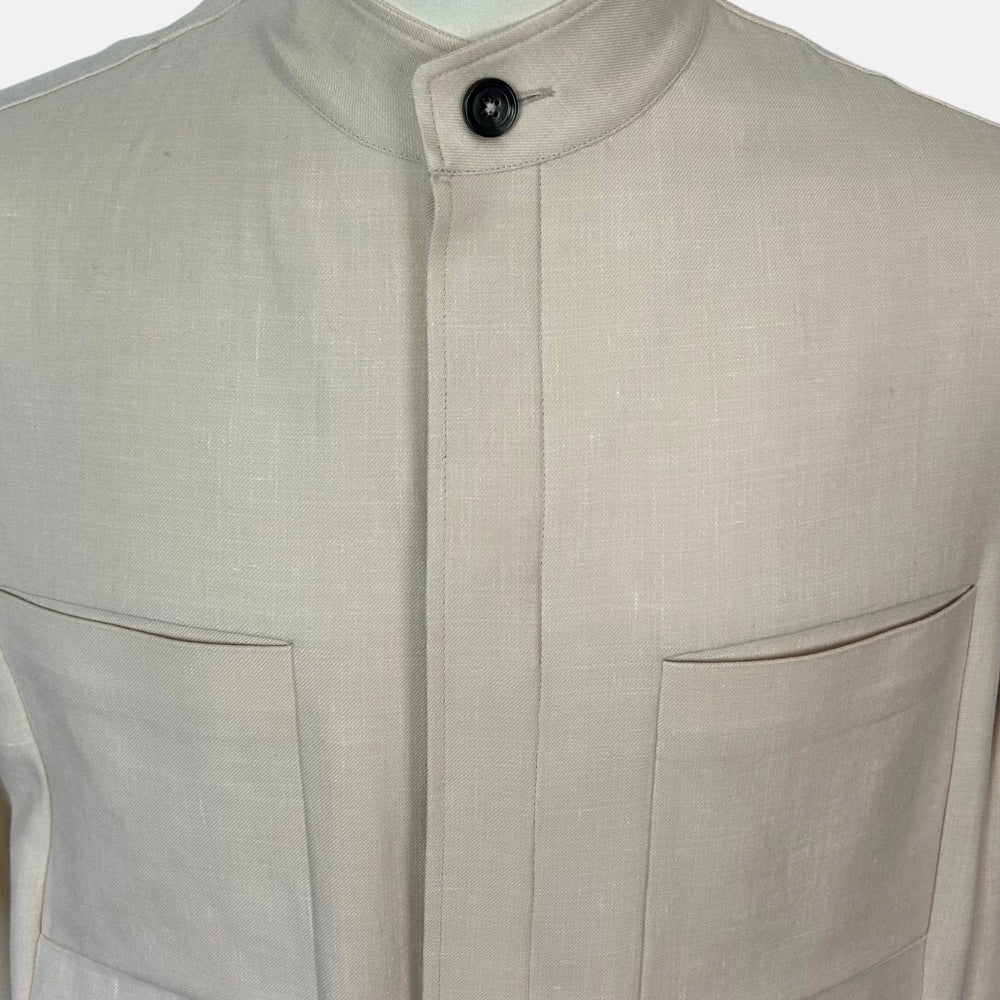 Ecru Jacket made of Cashmere/Linen (M)