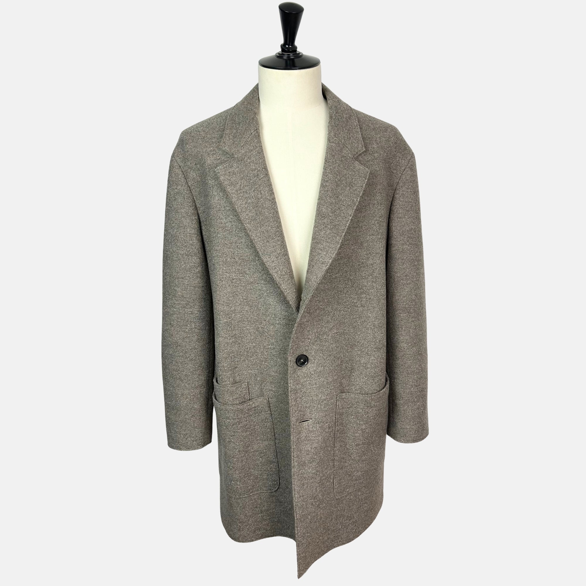 Greige Overcoat made of Wool (EU 54)