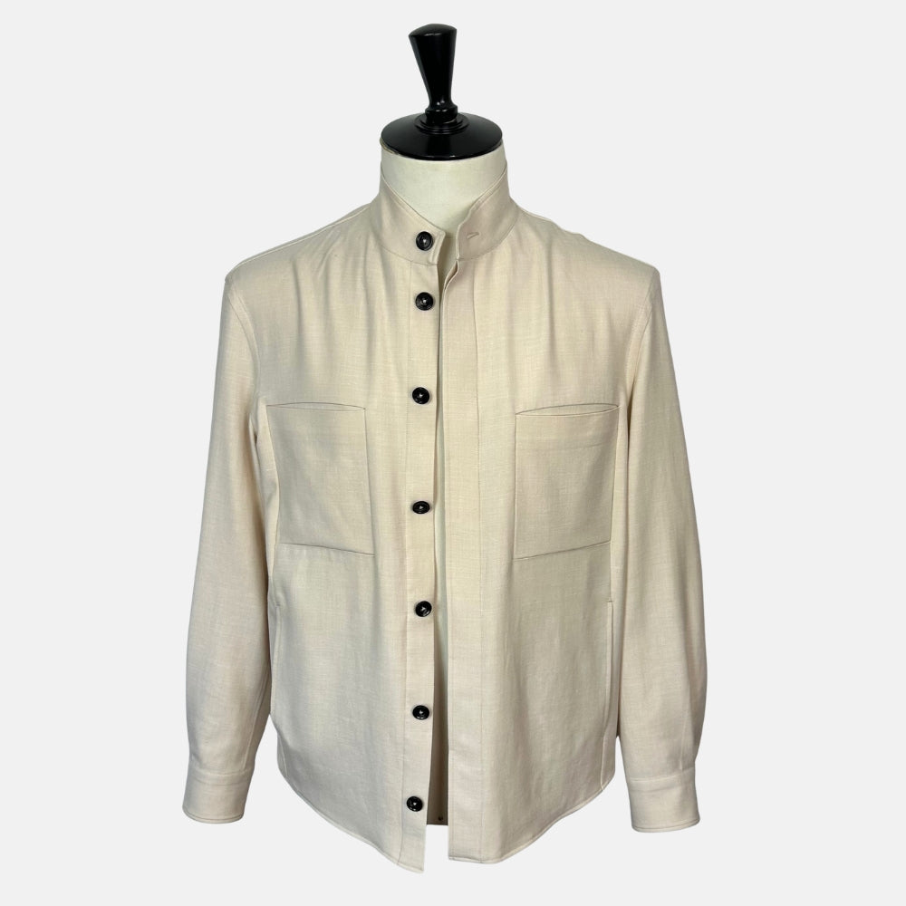 Ecru Jacket made of Cashmere/Linen (M)
