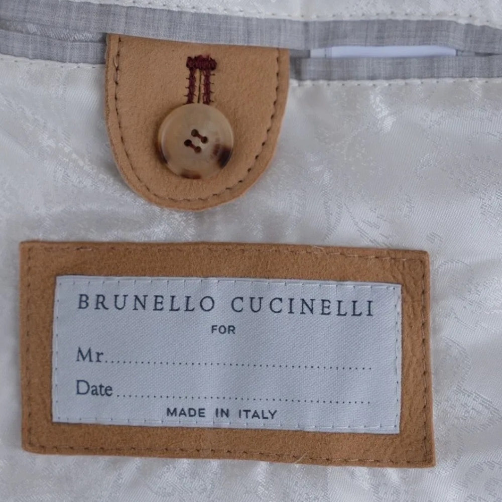 Beige Suede Shawl Collar Blazer (M)