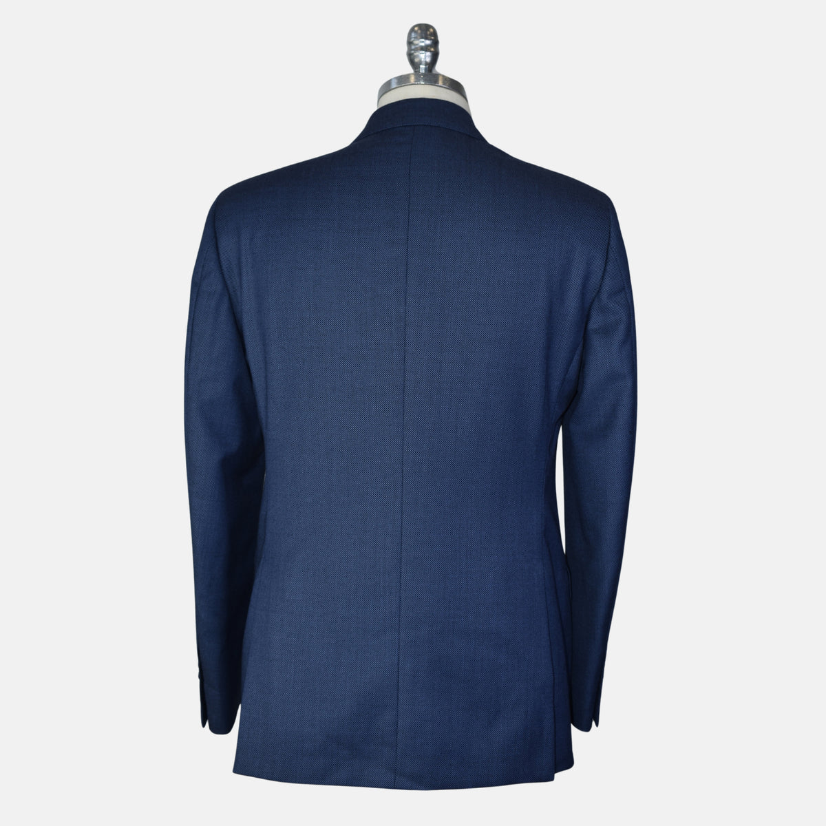Blue Patterned Suit made of Wool (EU 48)