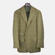 Green Patterned Blazer made of Wool (54)