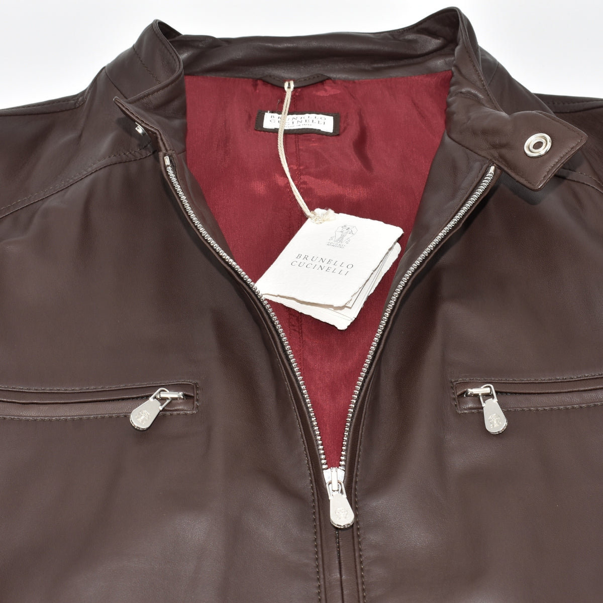 Braune Lederjacke (XL)