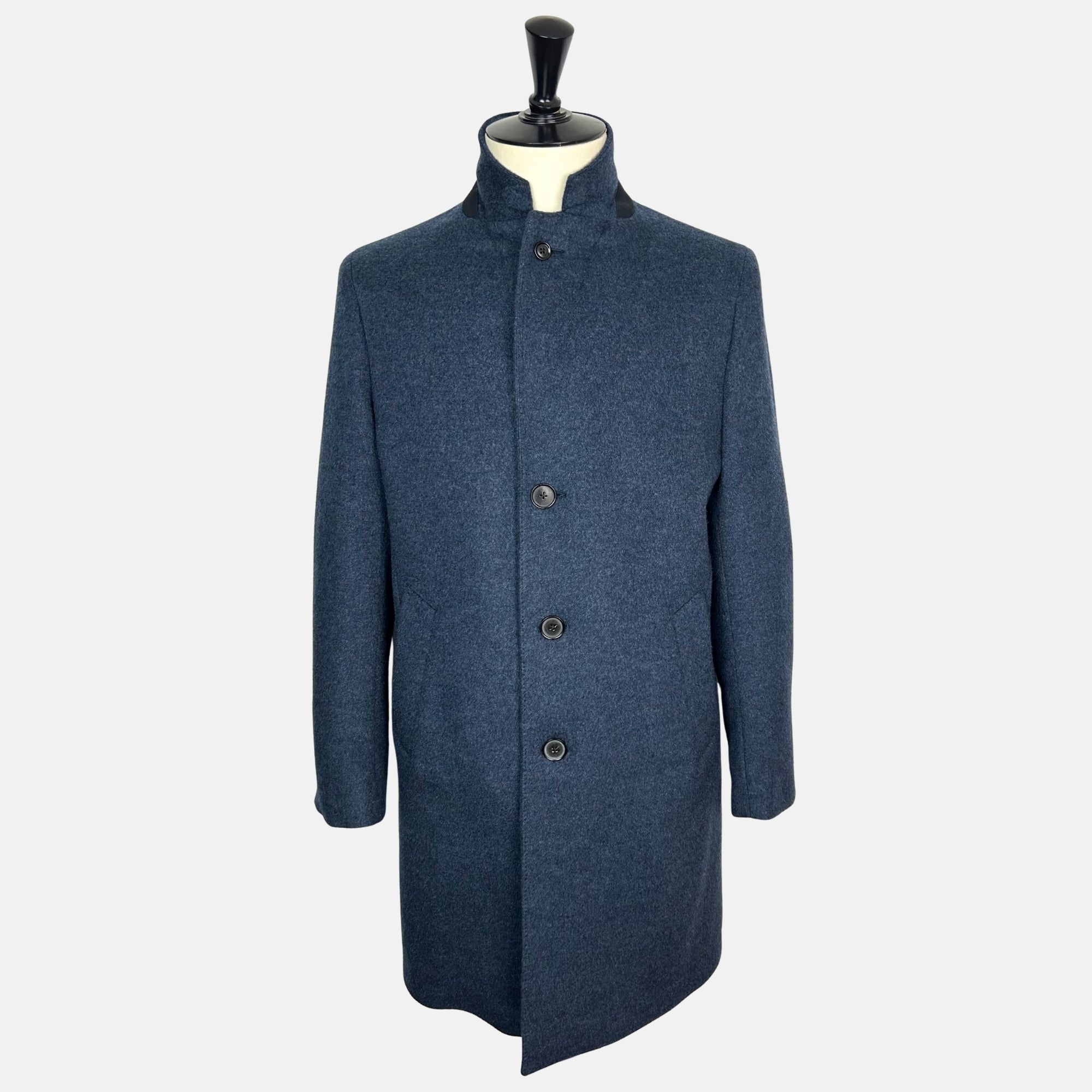 Blue Melange  Coat made of Cashmere (EU 50)