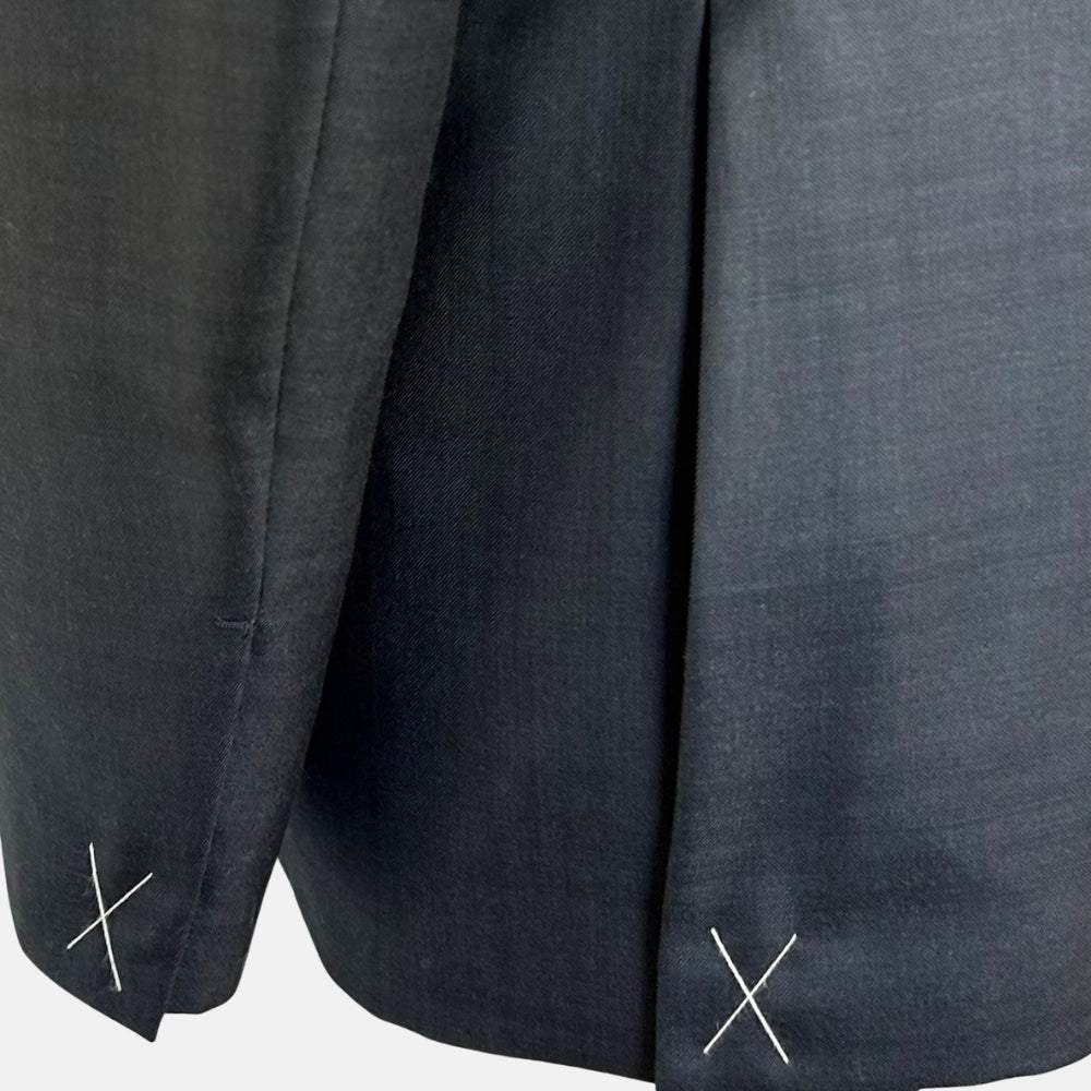 Gray Melange Suit made of Wool (EU 50)