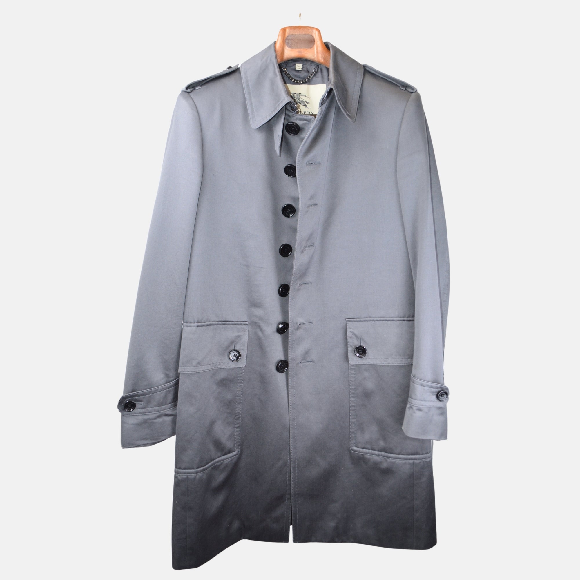 Grey Coat made of Cotton (50)