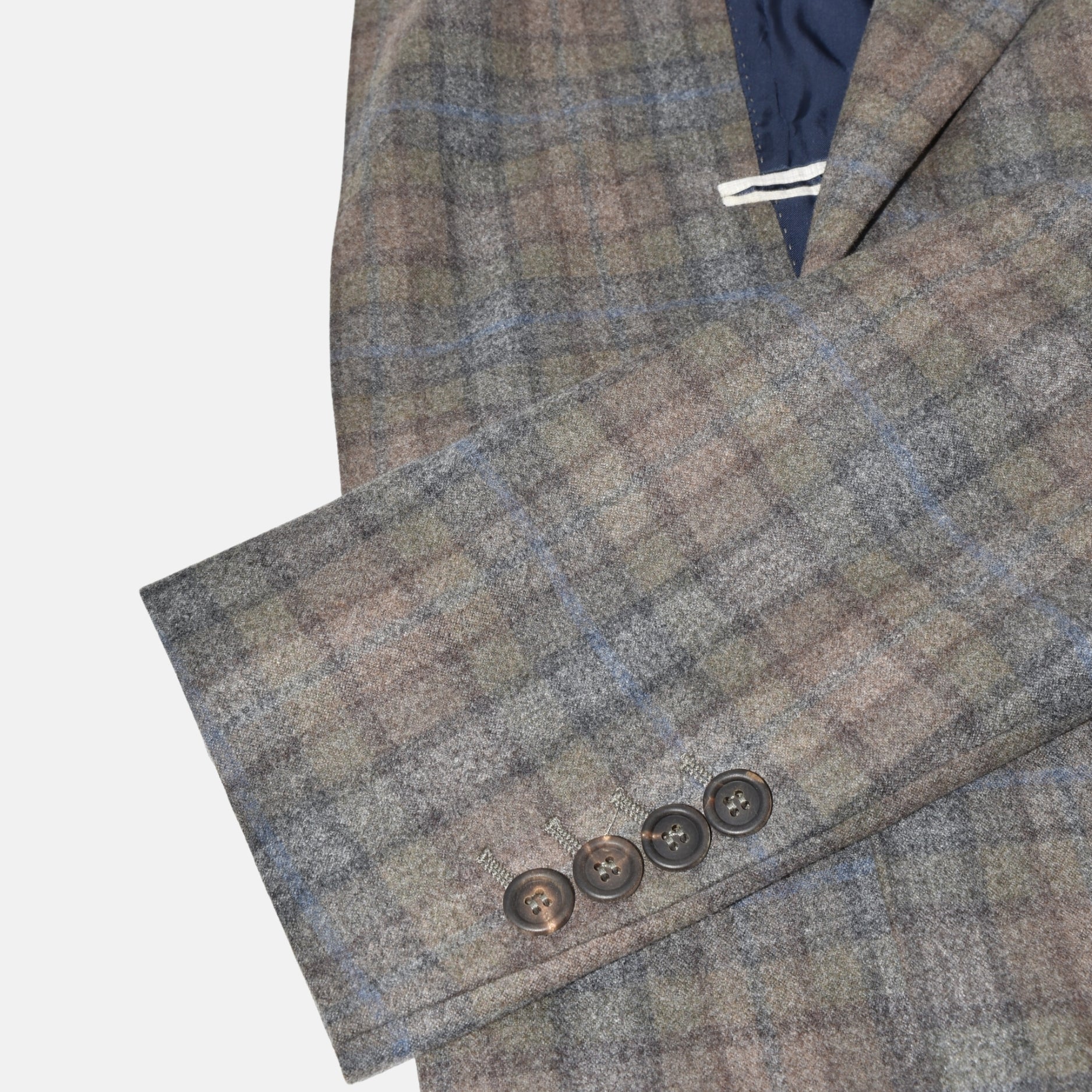 Checked Green Blazer Wool/Cashmere (EU 50)
