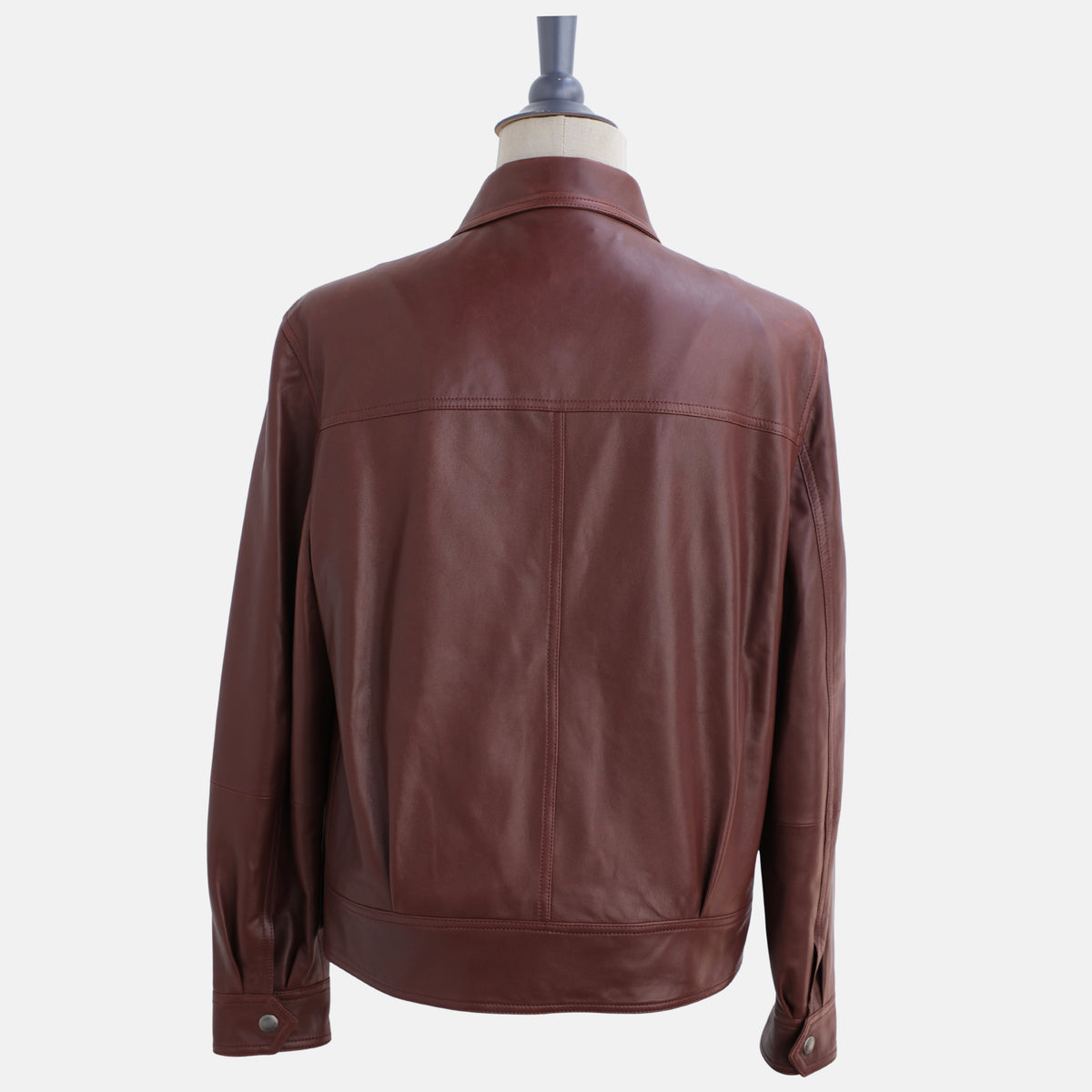 Lederjacke Braun/Bordeaux (M)