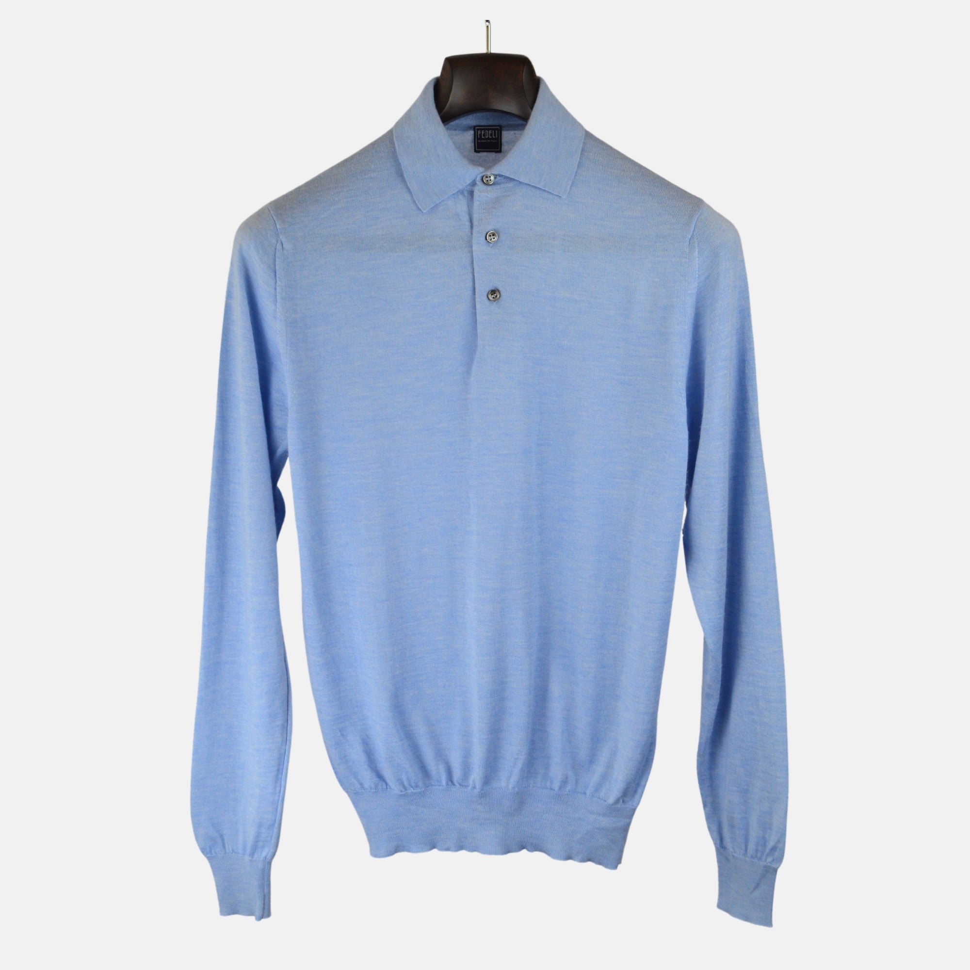 Light Blue Pullover made of Wool/Silk (EU 46)