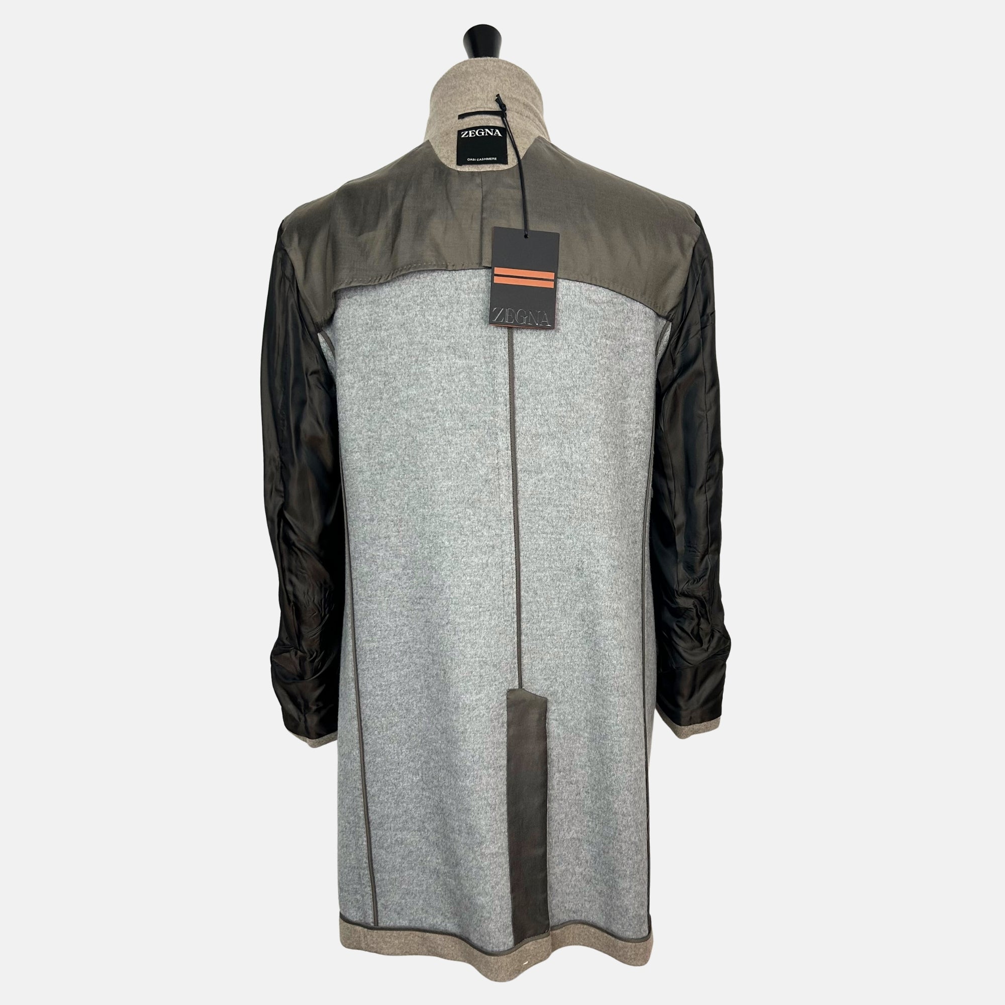 Greige Melange Coat made of Cashmere (EU 52)