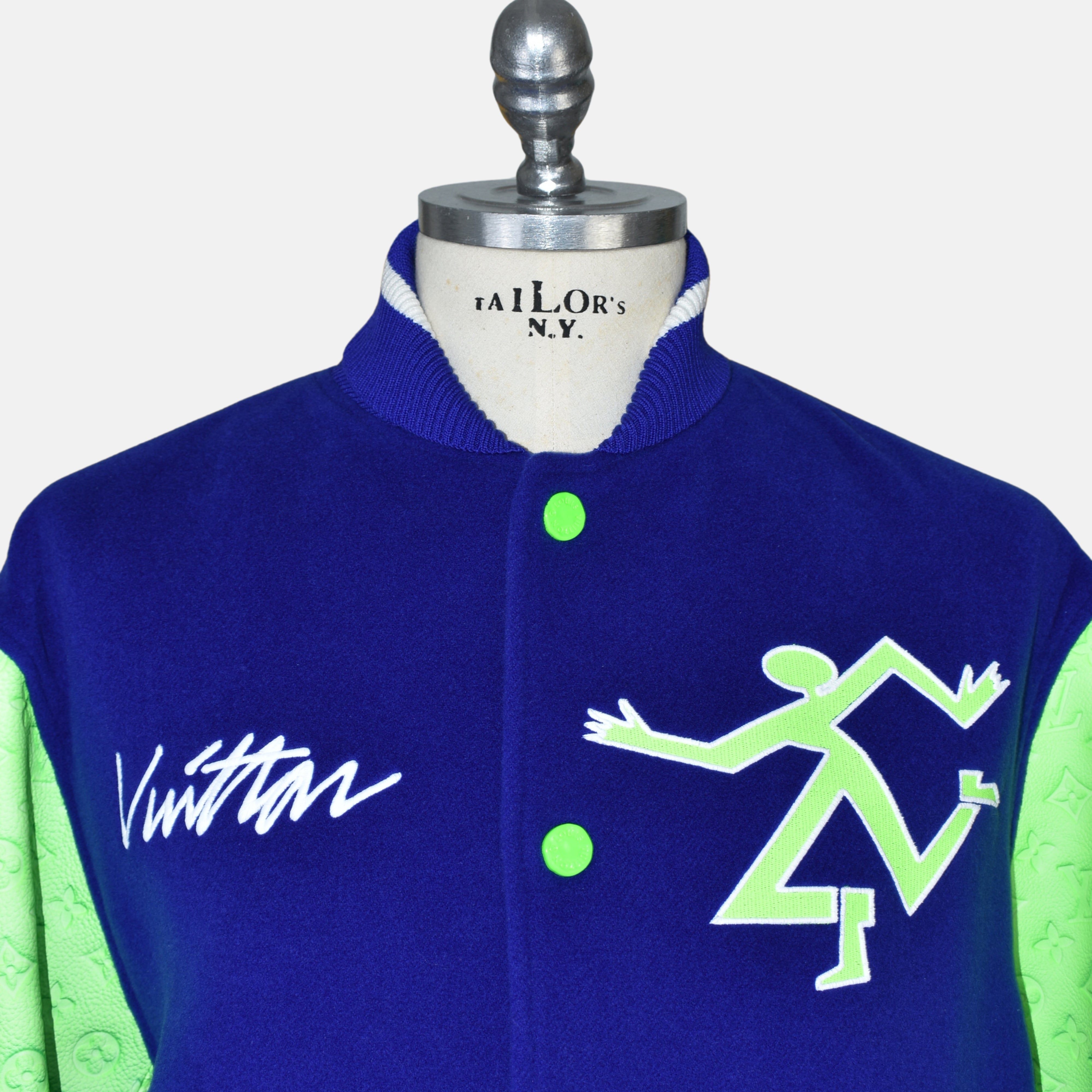 Blue/Green Gradient Bomber Jacket (EU 50)