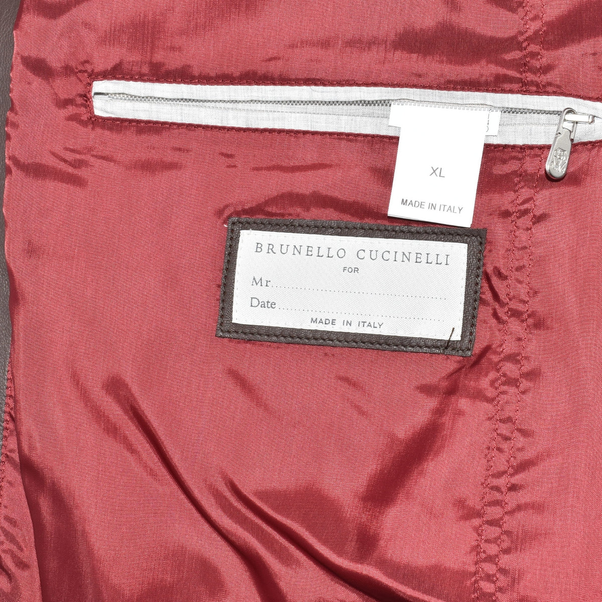 Braune Lederjacke (XL)