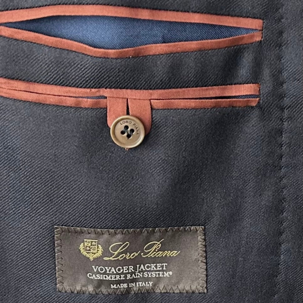 Dark Navy Cashmere Blazer (3XL)