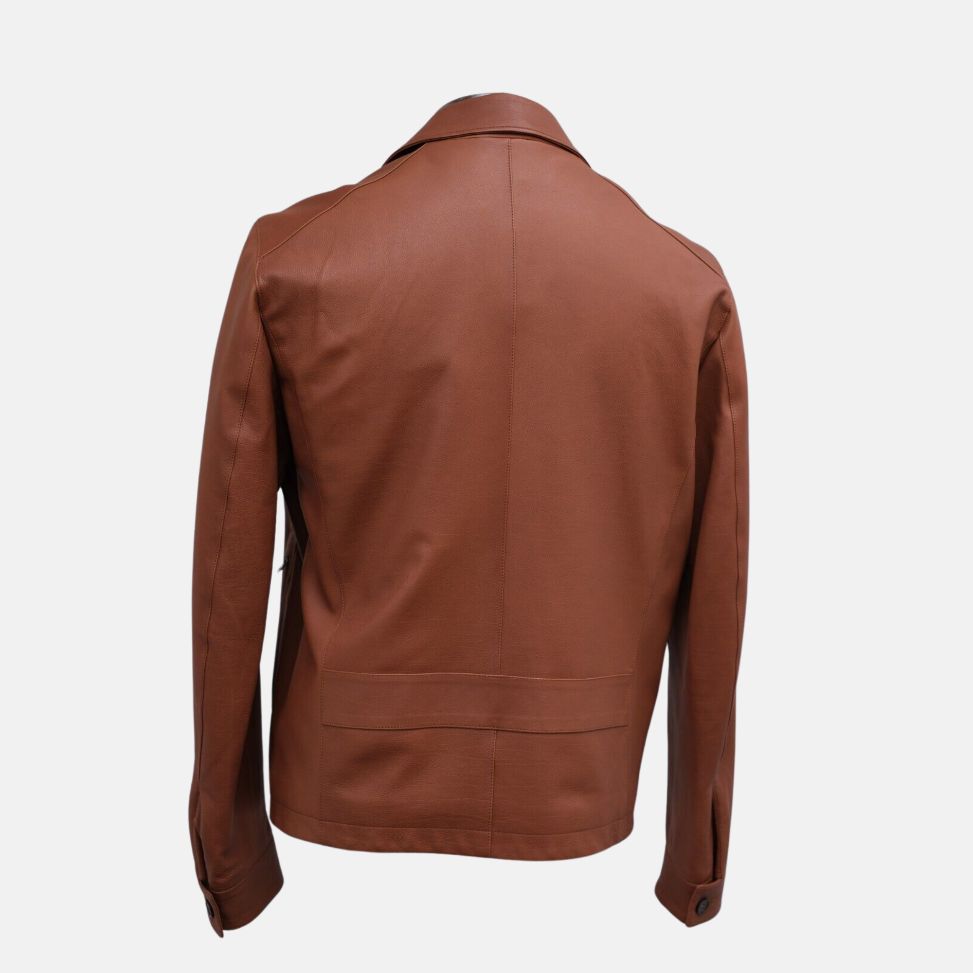 Brown Biker Leather Jacket