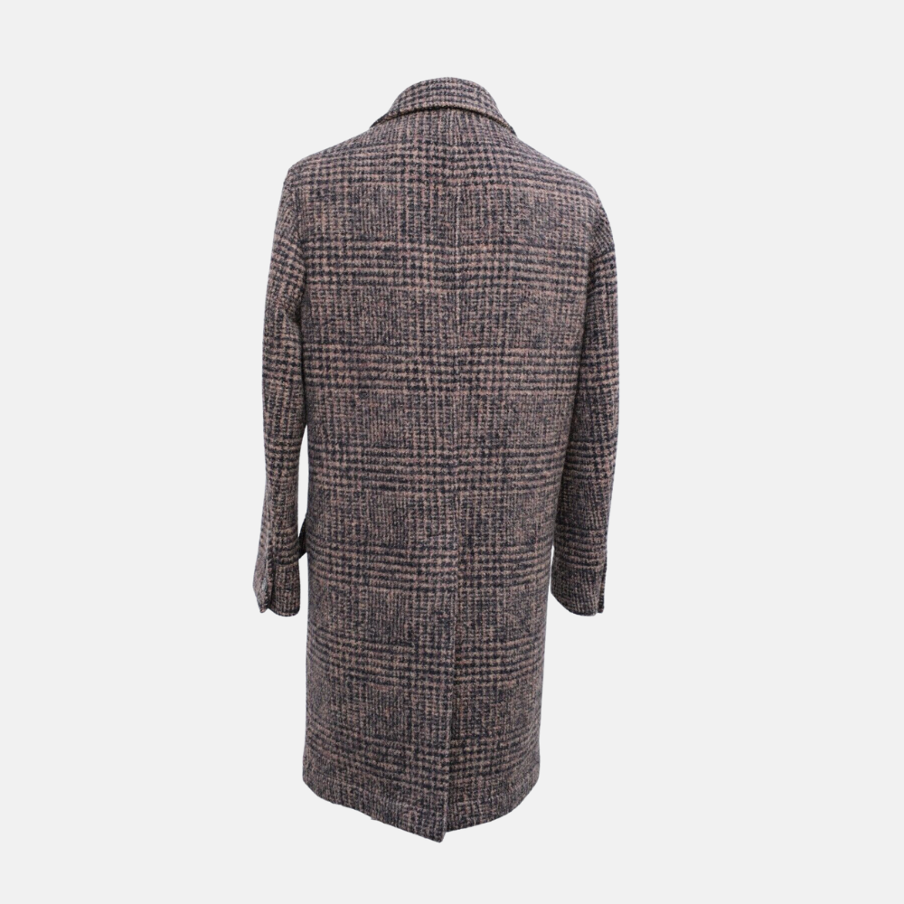 Brown Pea Coat made of Wool/Alpaca/Nylon