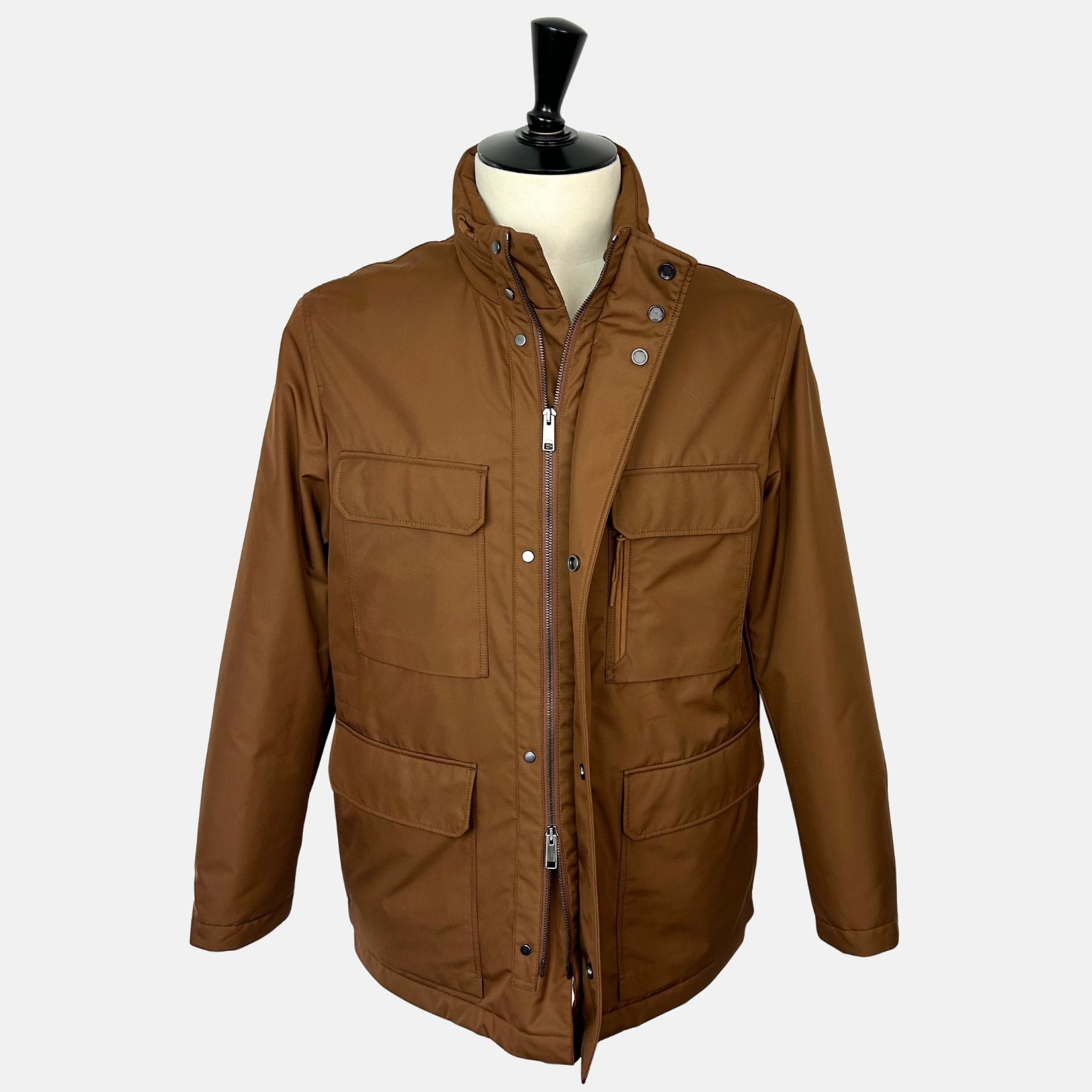 Brown Jacket made of Polyester (EU 48)