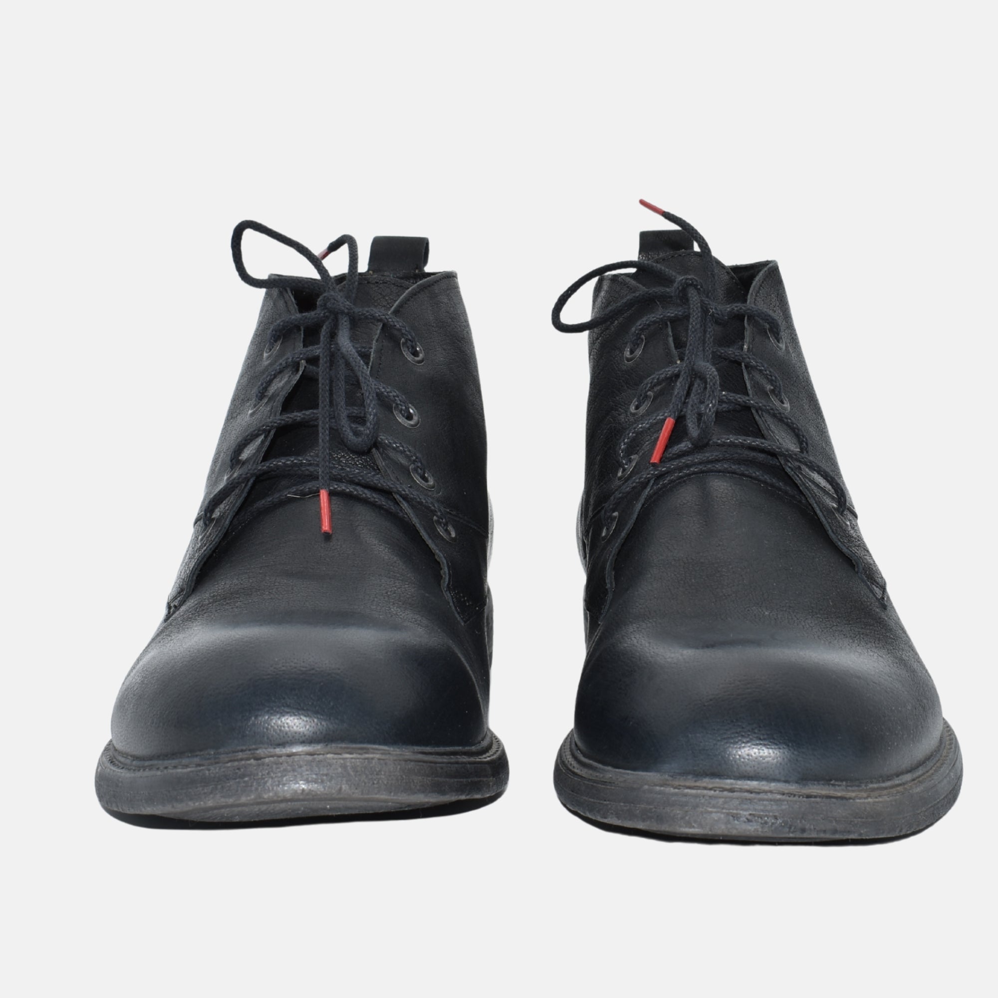 Midnight Blue Half Boots made of Leather (EU 44)