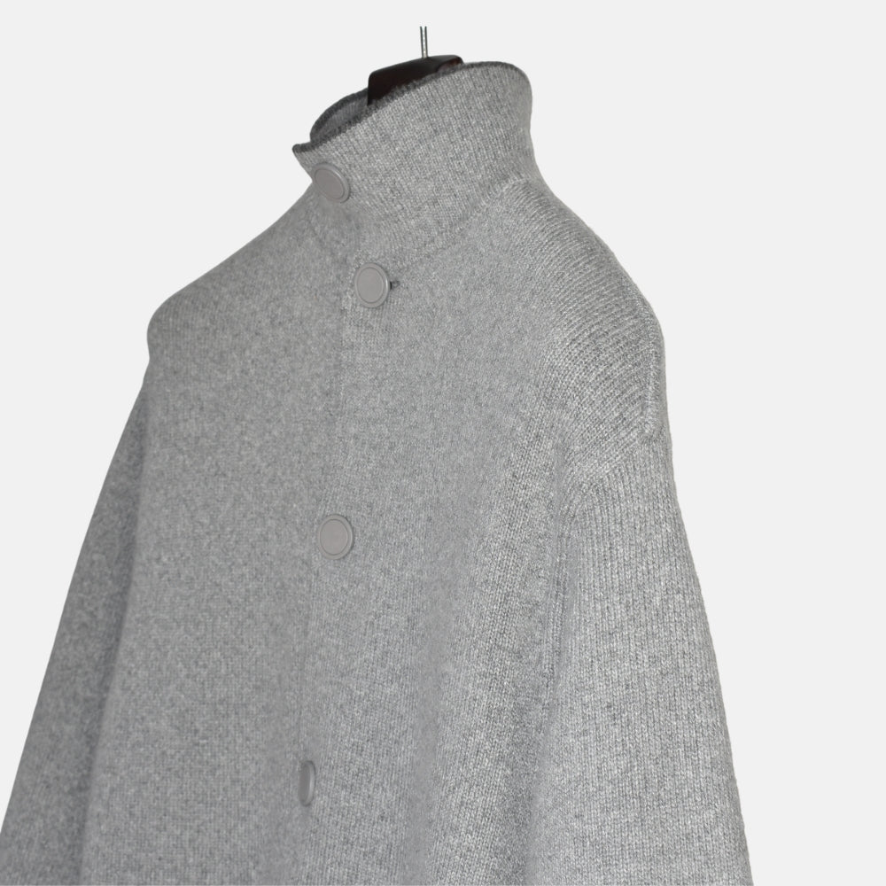 Gray Reversible Coat made of Baby Cahmere (M)