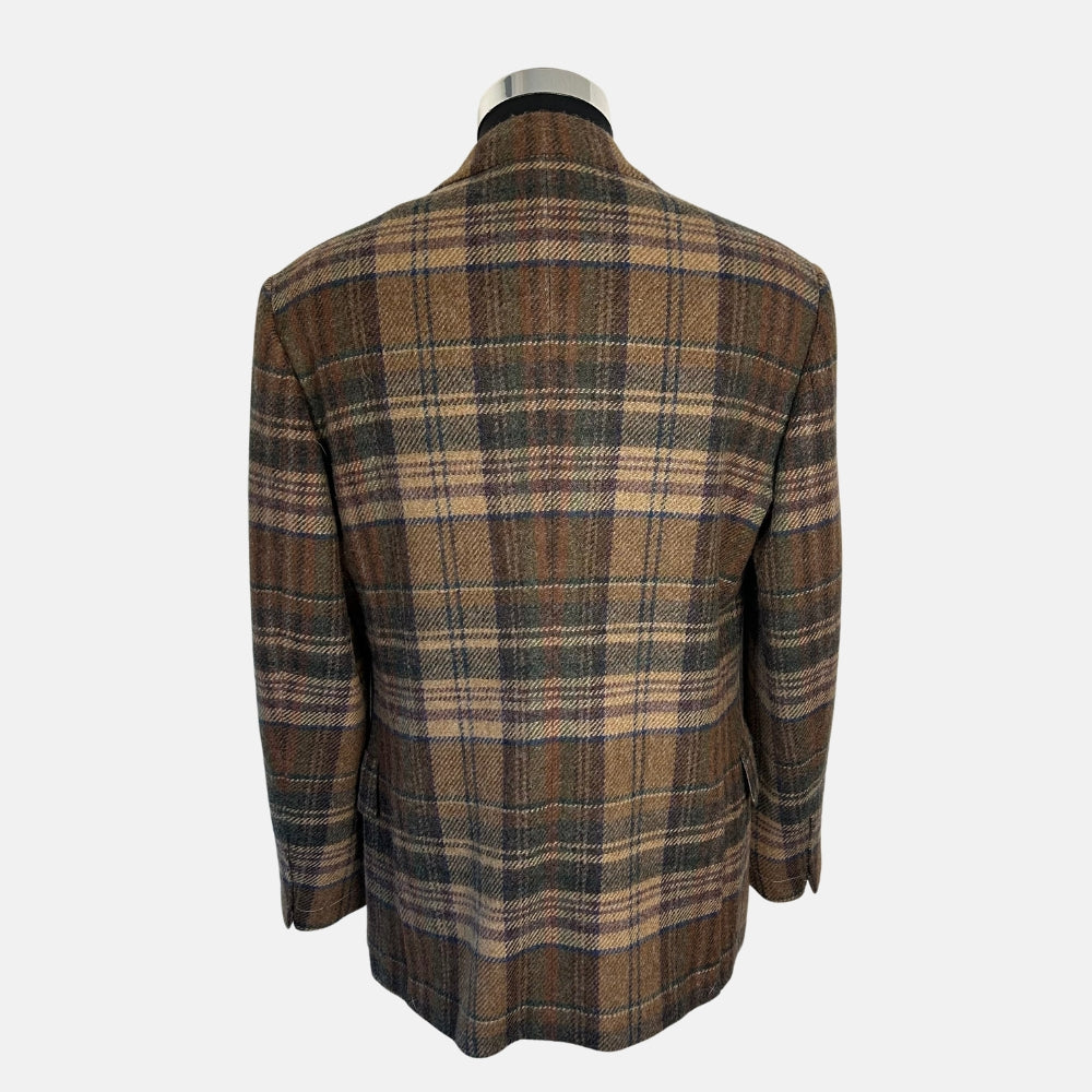 Multicolored Jacket handmade of Wool