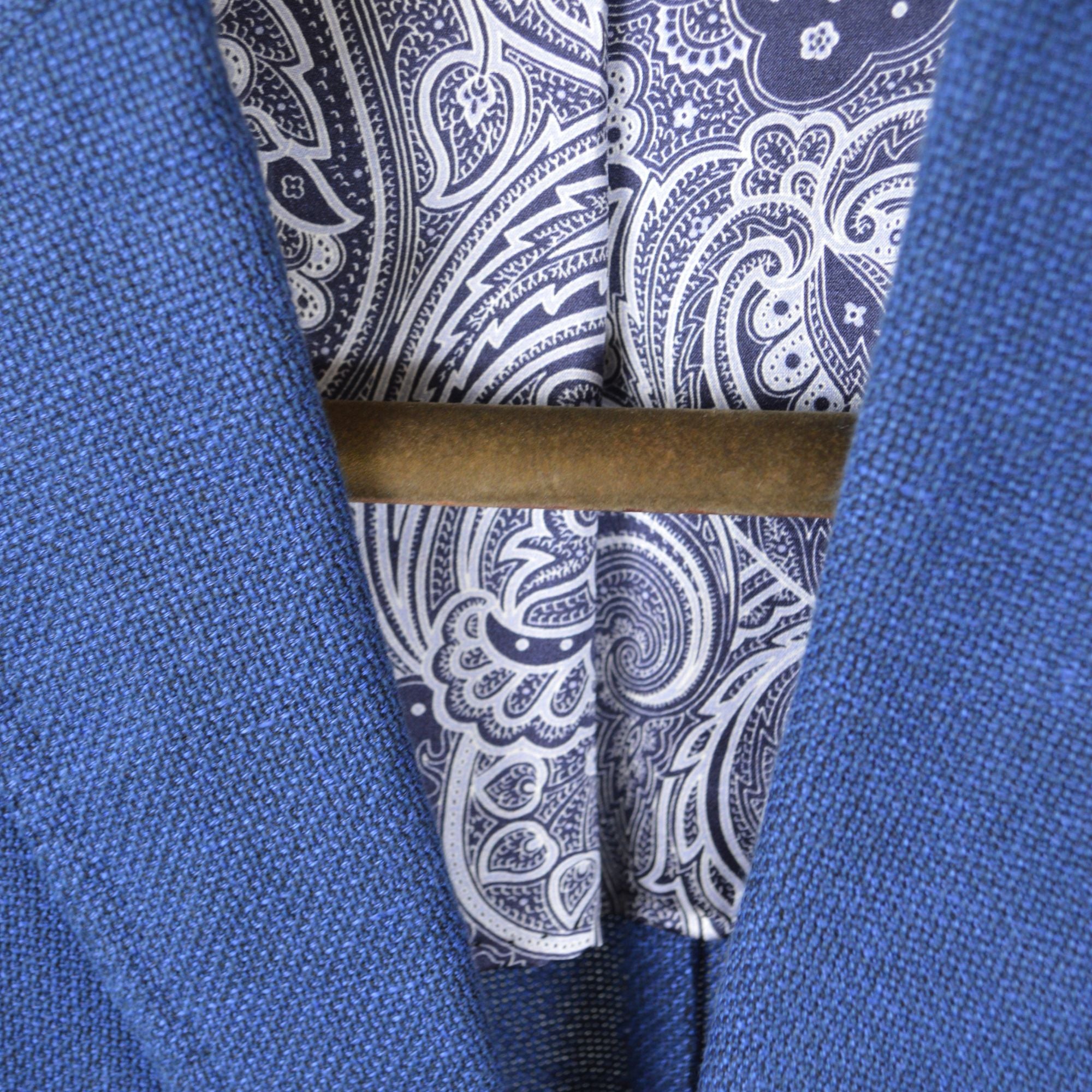 Blue Blazer made of Cotton/Linen/Silk (52)