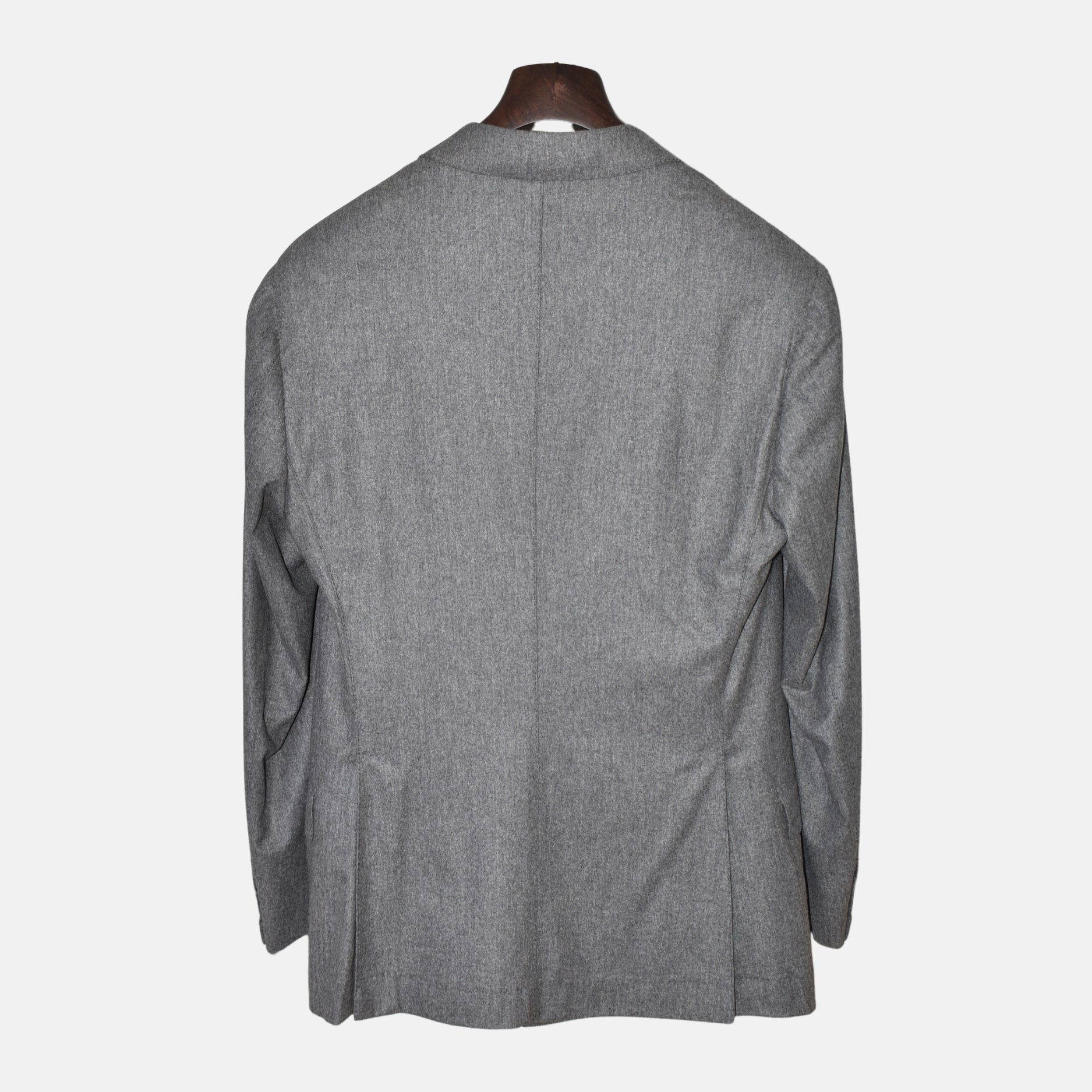 Gray Double-Breasted Blazer Wool/Cashmere/Silk (EU 50)