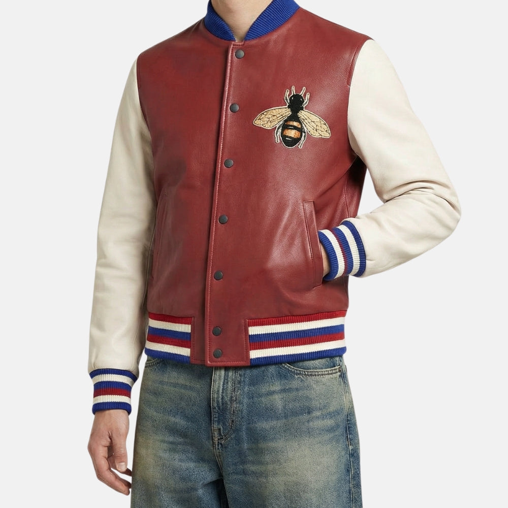 College Jacket made of Leather (EU 46)