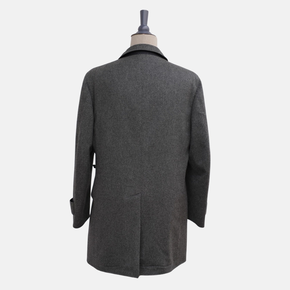 Grey/Navy Coat made of Cashmere (EU 50)