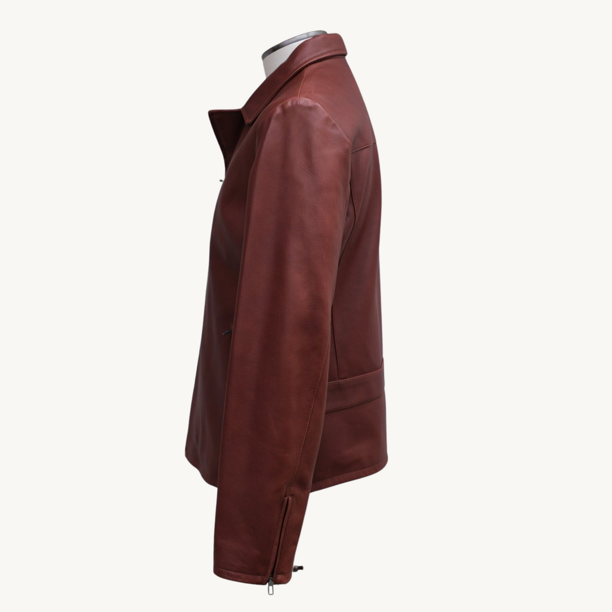 Brown Leather Jacket (XL)