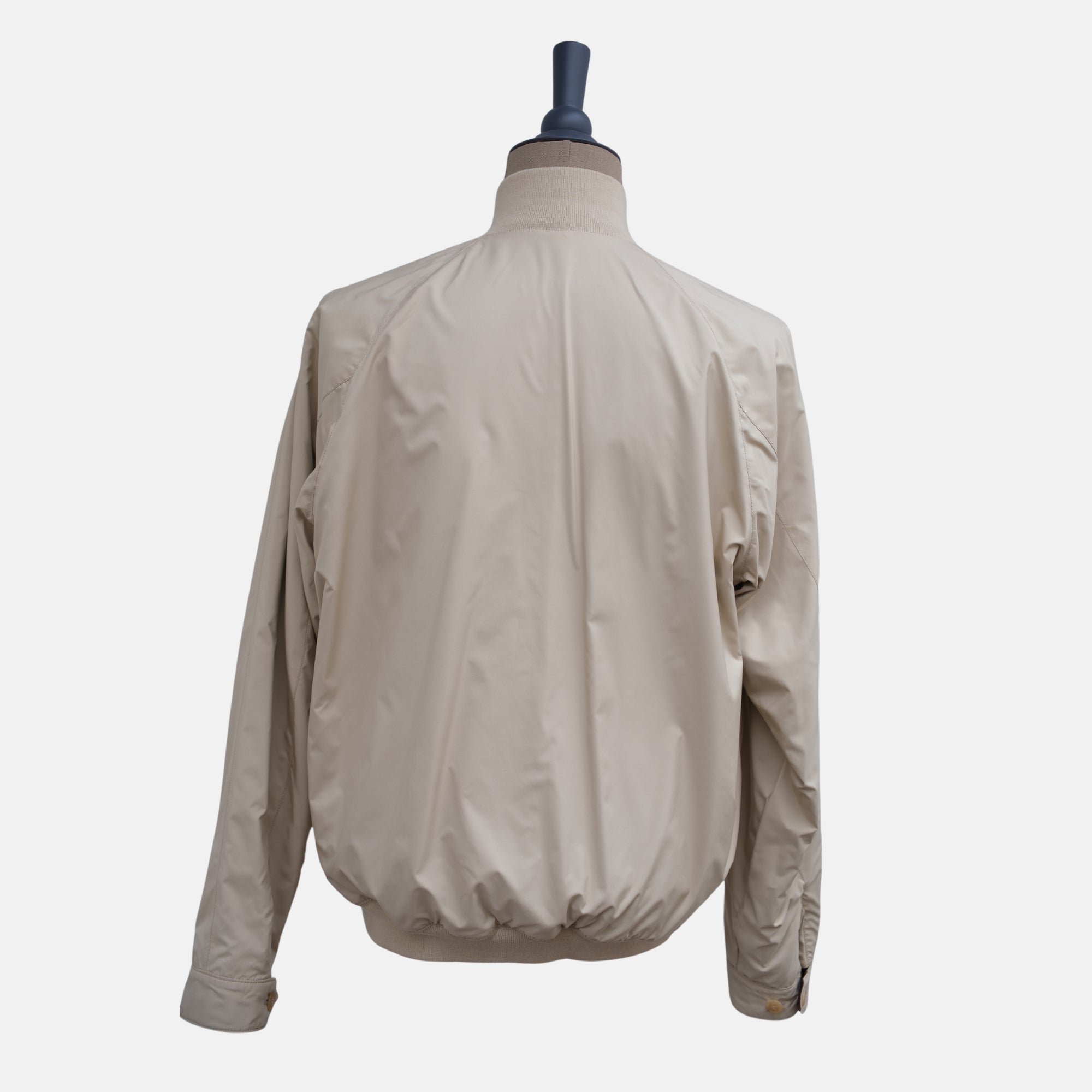 Brown/Beige Reversible Jacket made of Leather (L)