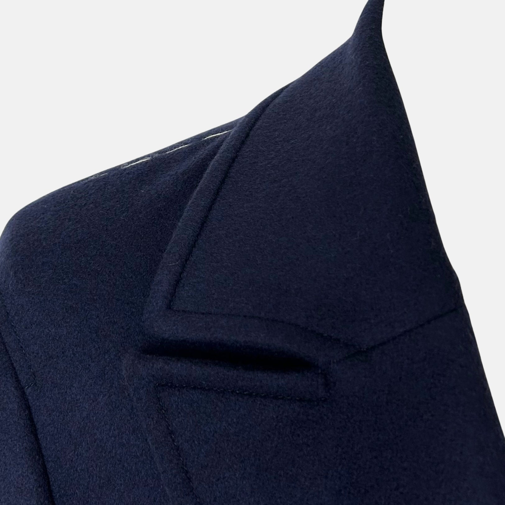 Navy Doublebreasted Coat made of Cashmere (EU 50)