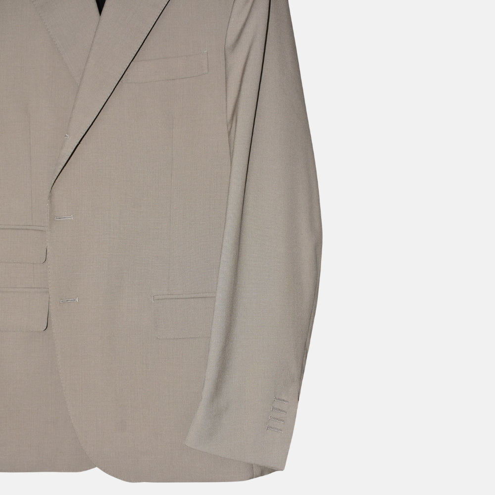 Light Olive Suit made of Virgin Wool (EU 54)