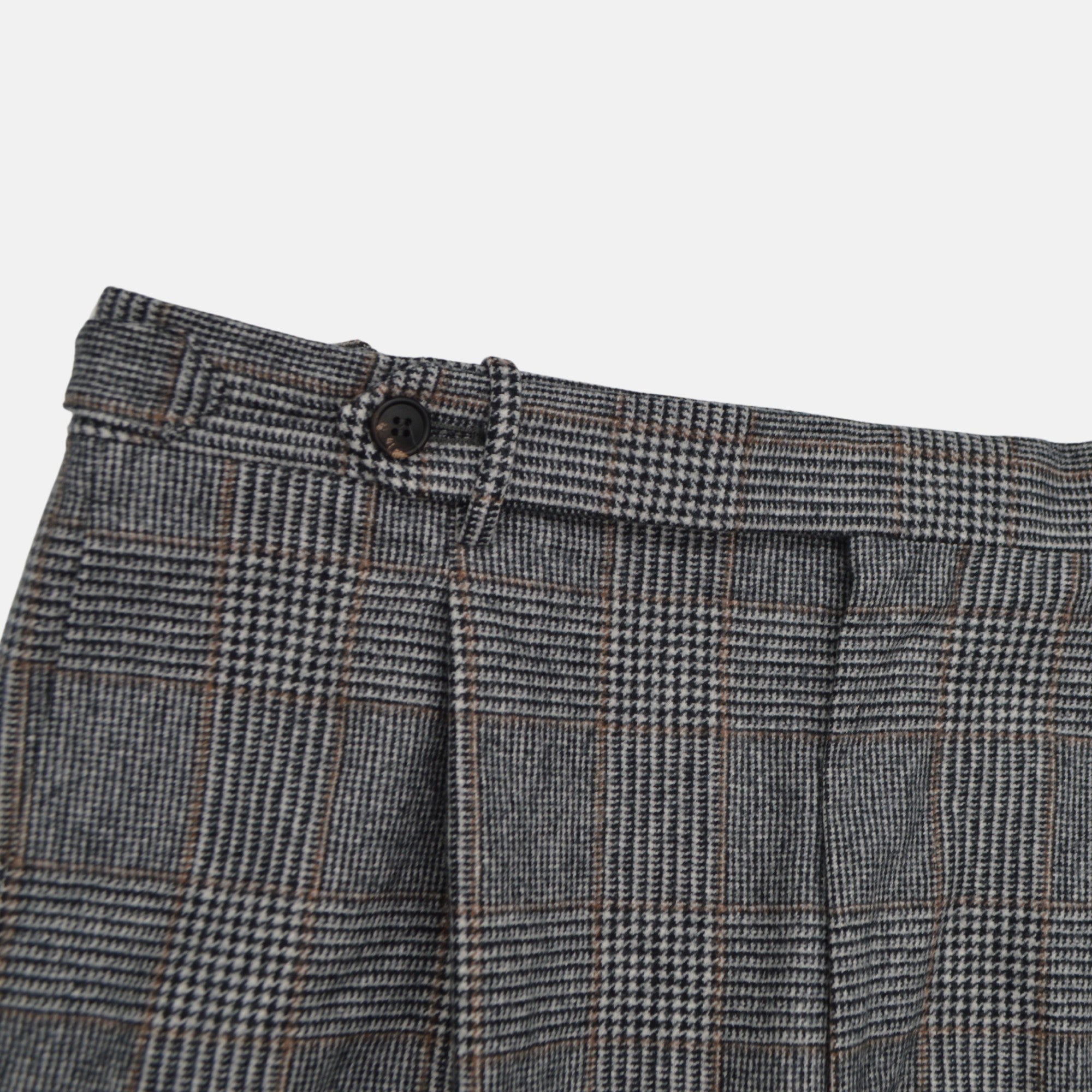 Multicolored Checked Trousers made of Wool (50)