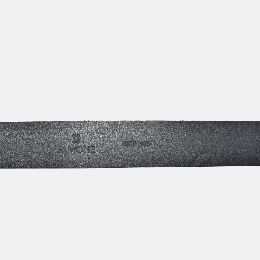 Black Belt made of Leather (105 cm)