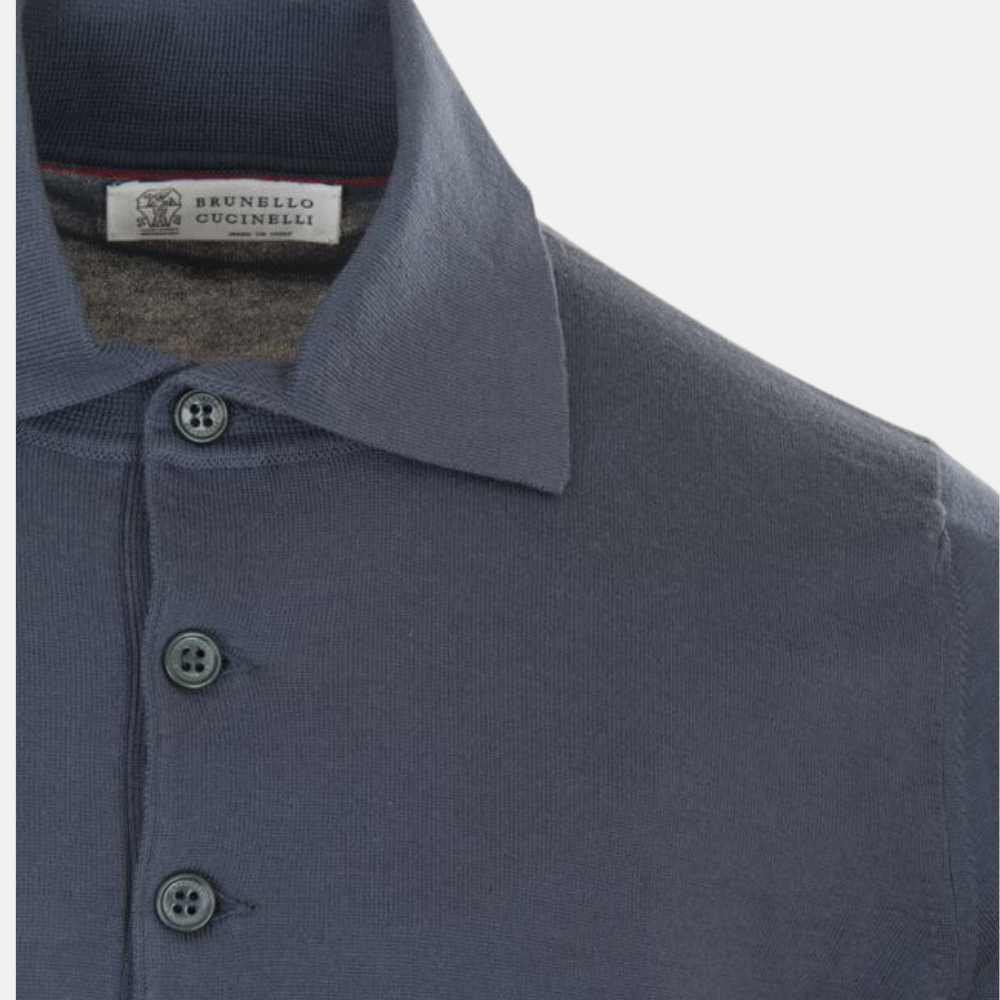 Grey Poloshirt made of Cotton (EU 44)