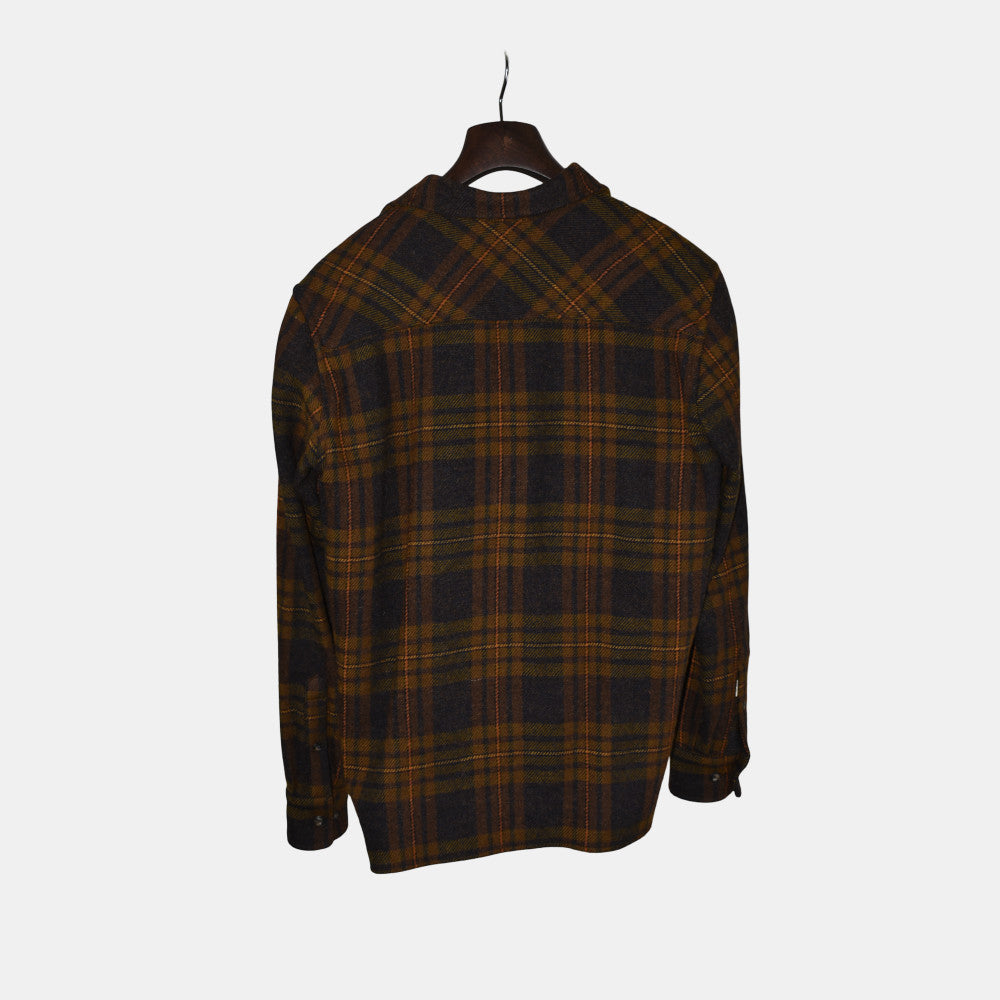 Multicoloured Checkered Overshirt made of Virgin Wool (M)