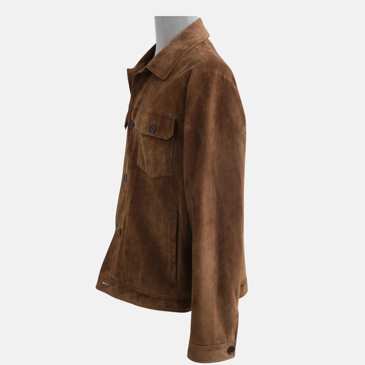 Loro Piana Brown Overshirt Jacket made of Suede (XXL) – pre-owned | Sanpetuna
