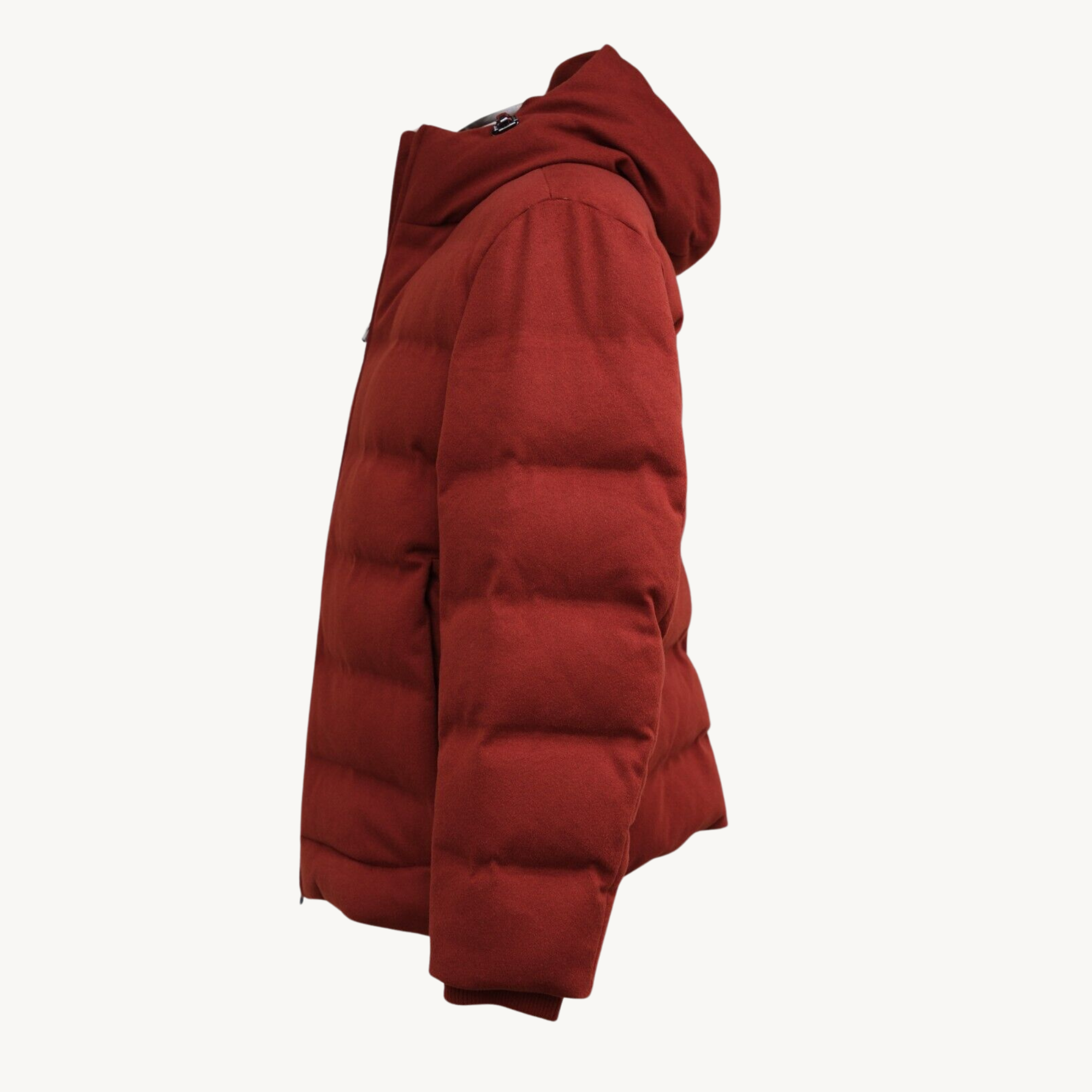 Red Down Parka made of Cashmere