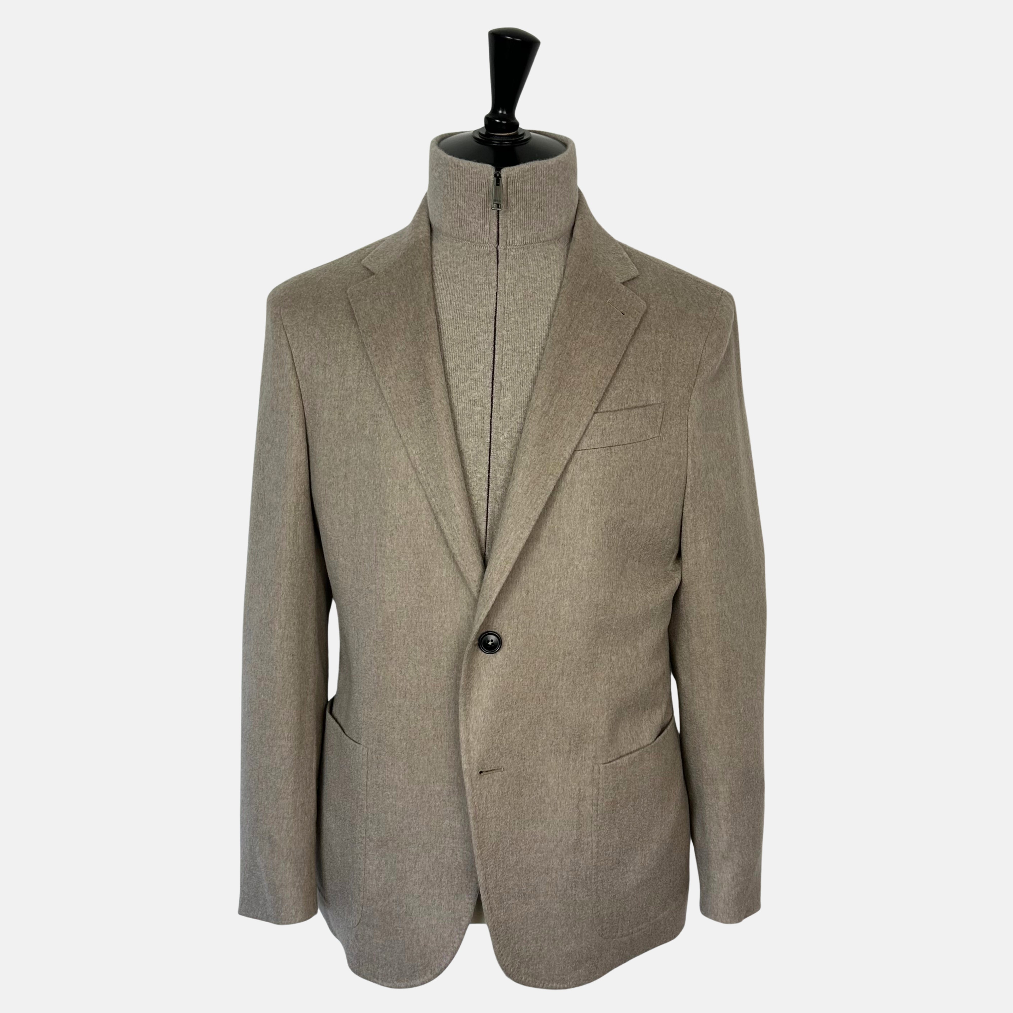 Sand Oasi Cashmere Jacket with Removable Vest (EU 52)