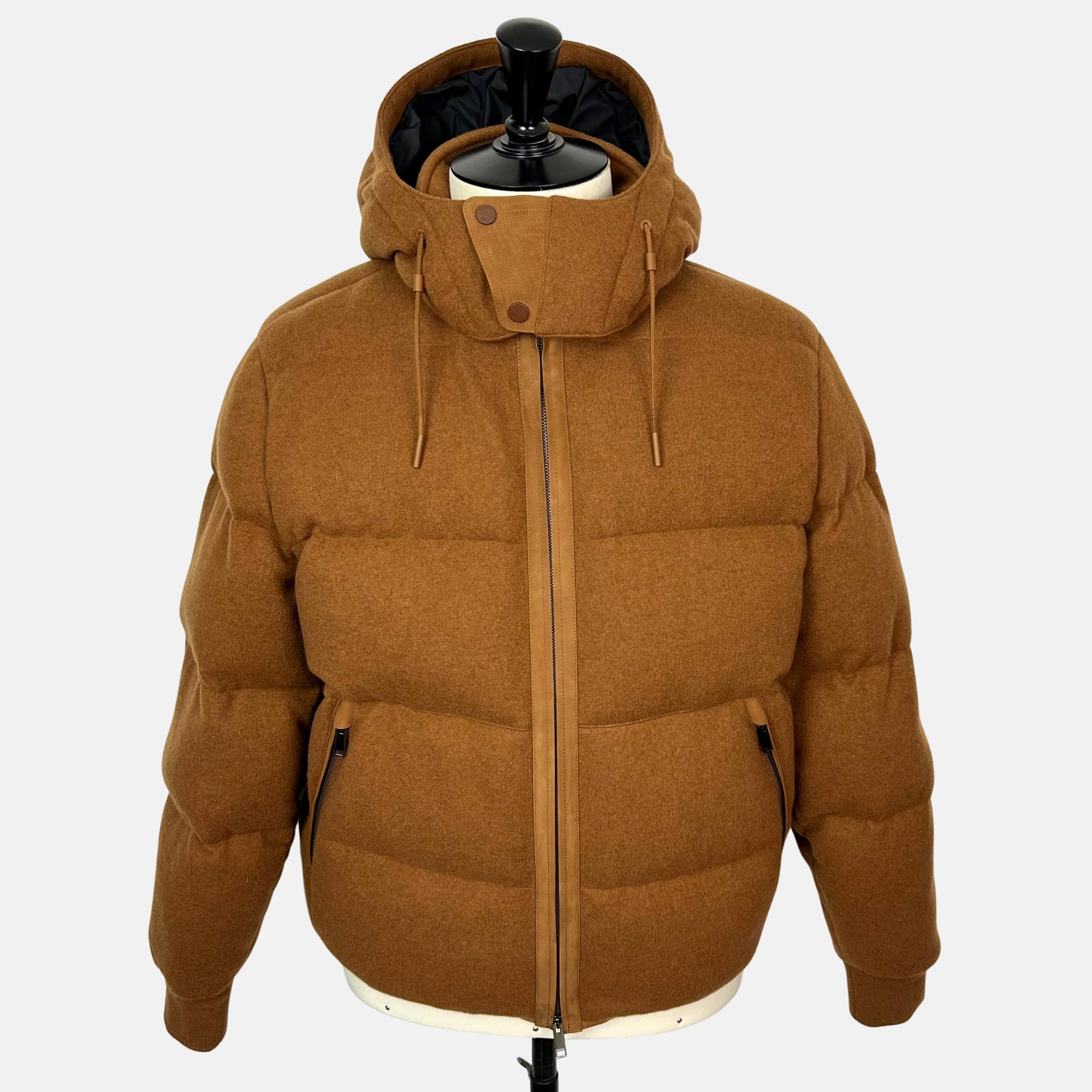 Dark Foliage Down Bomber Jacket made of Cashmere (EU 50, EU 52)